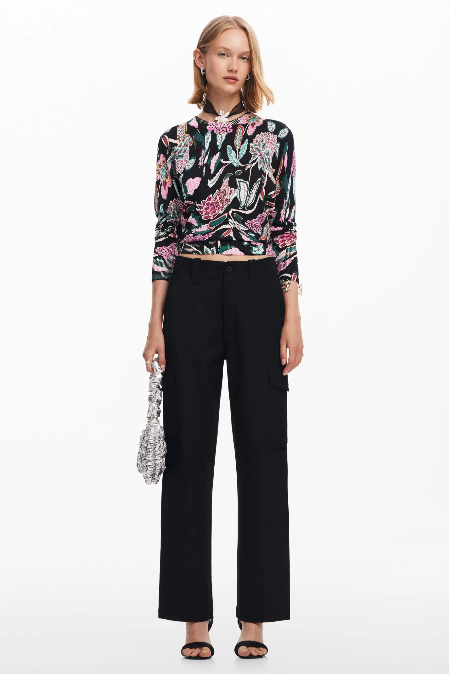 Desigual Jersey de punto dibujos botánicos*Mujer Ropa De Punto | Jerséis