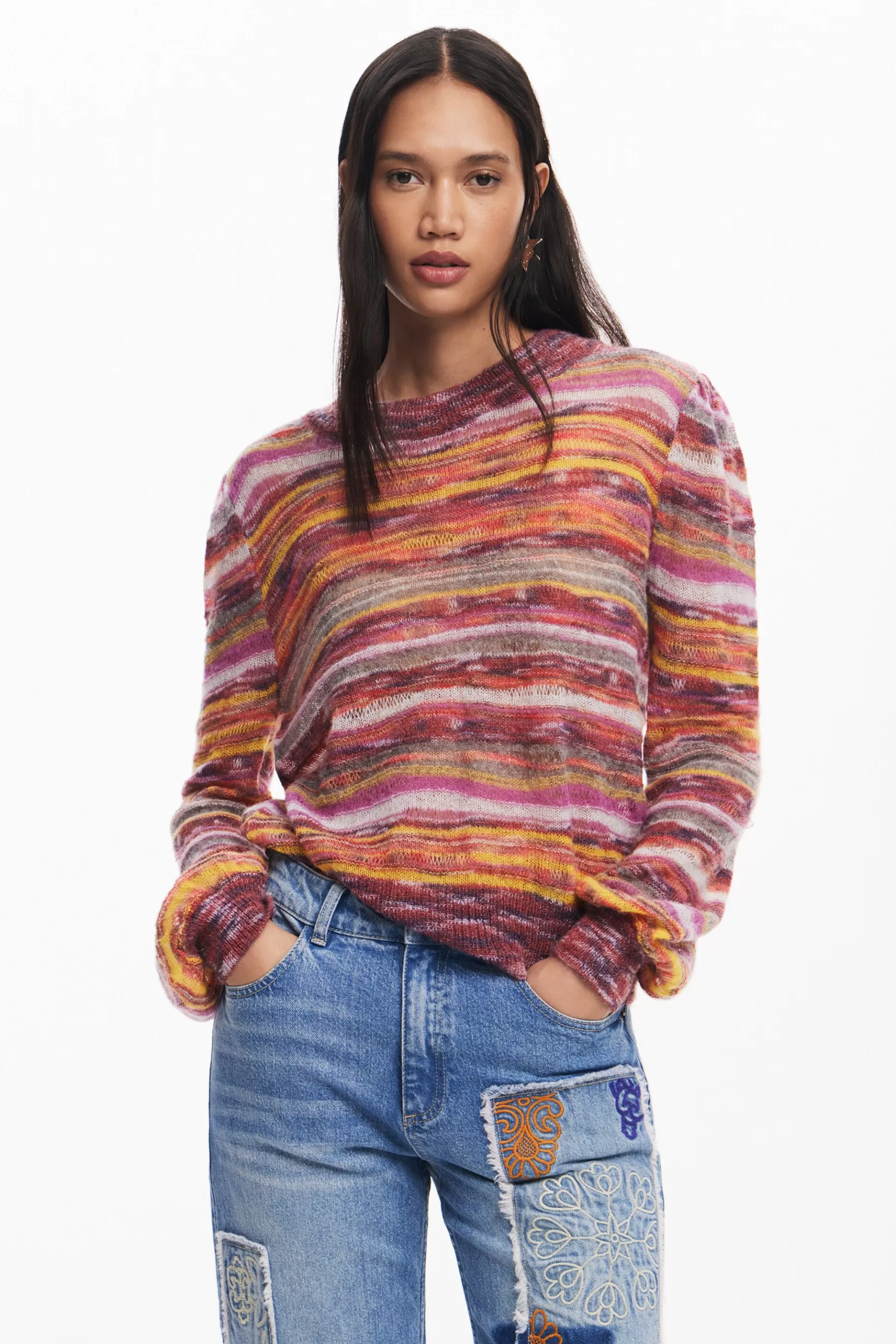 Desigual Jersey de rayas*Mujer Ropa De Punto | Jerséis