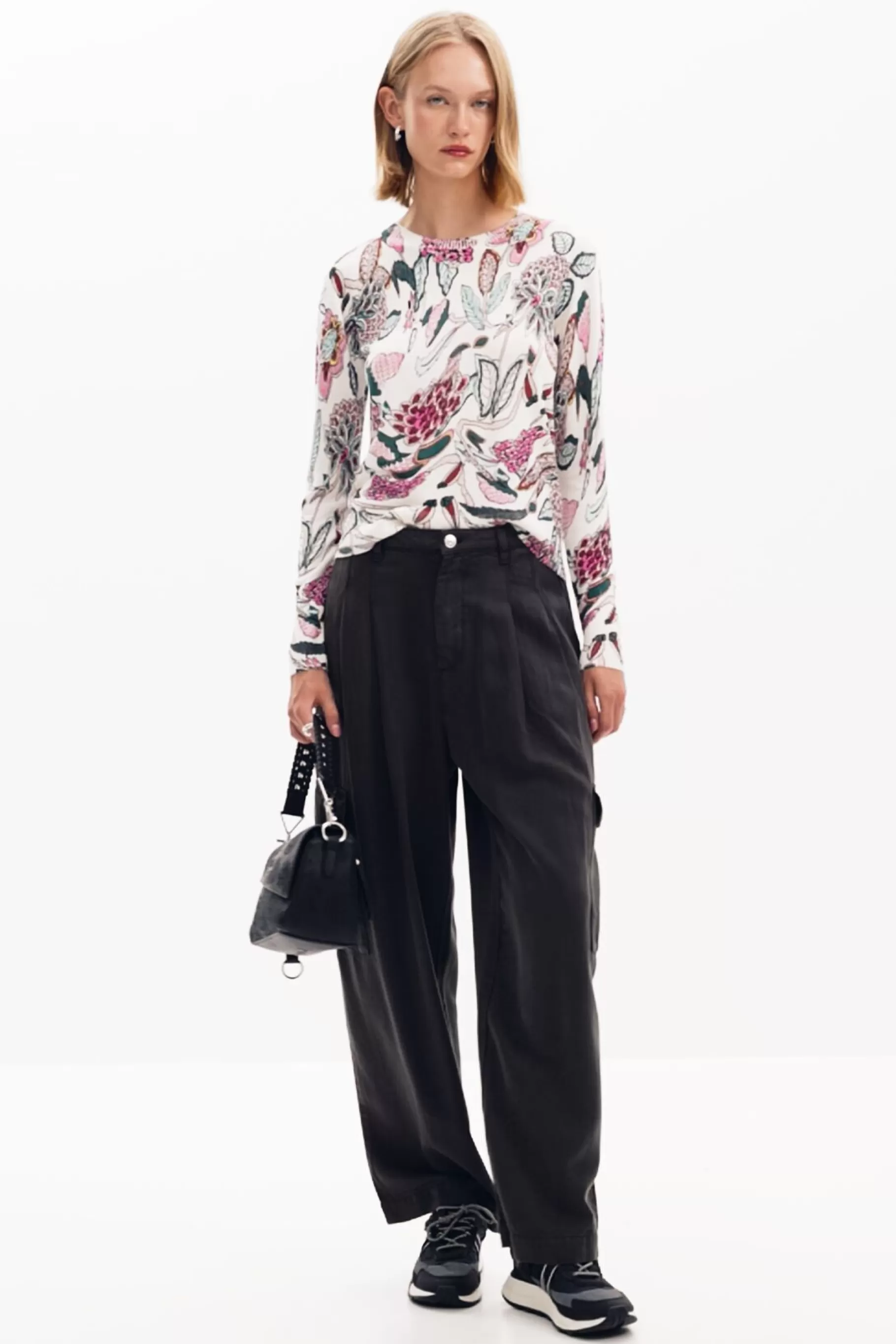 Desigual Jersey detalles flores*Mujer Ropa De Punto | Jerséis