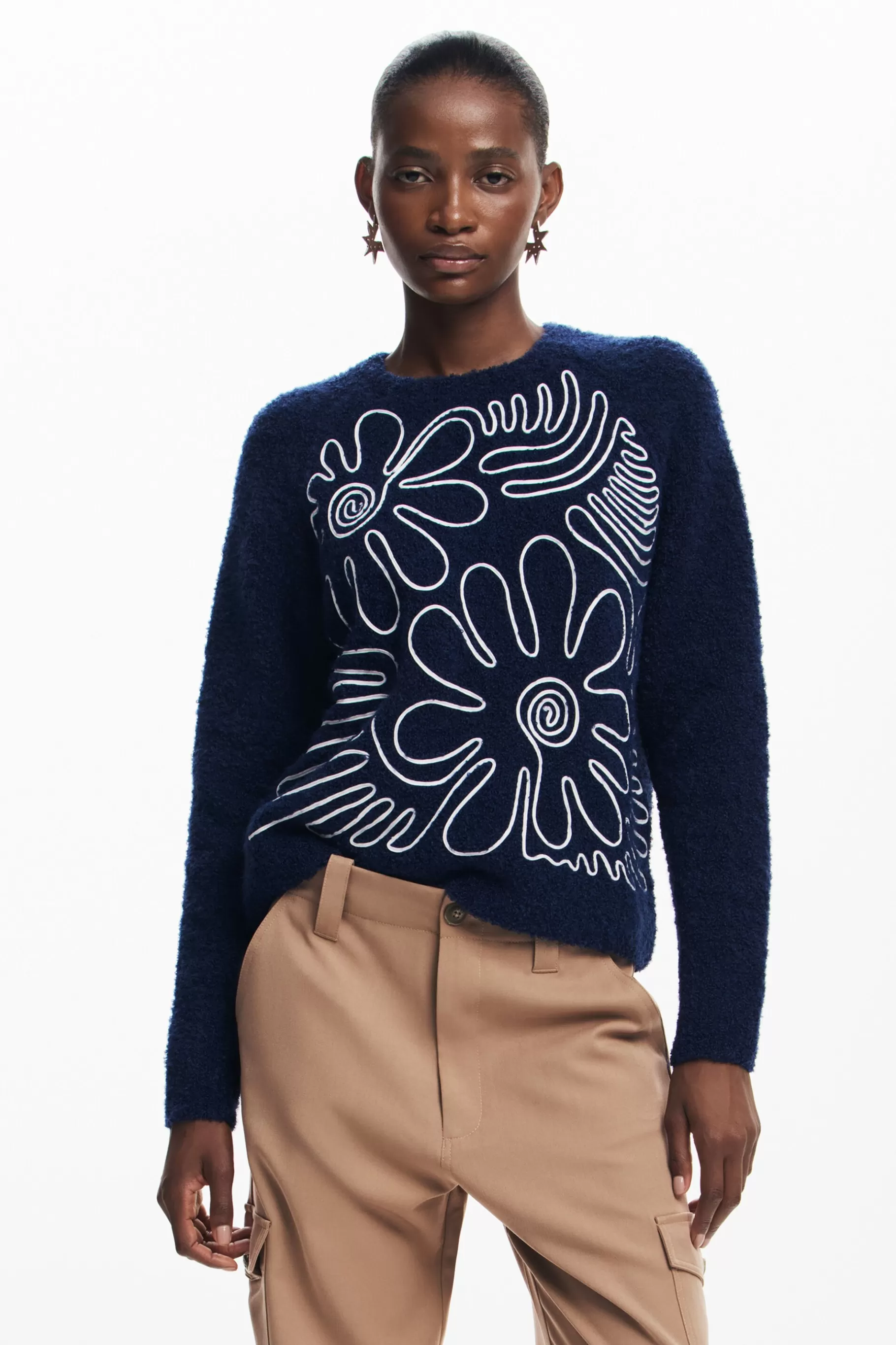 Desigual Jersey estampado flor*Mujer Ropa De Punto | Jerséis