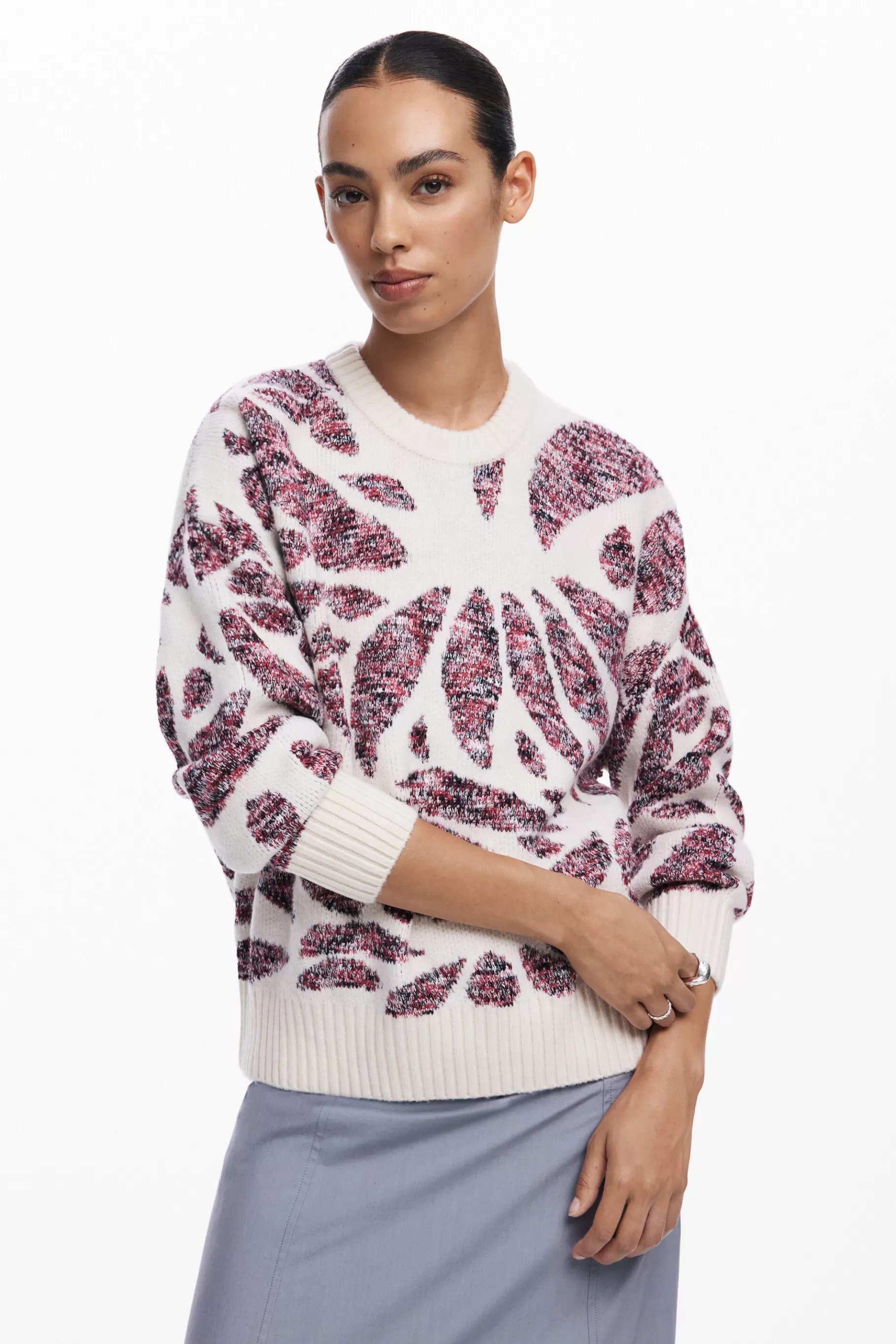 Desigual Jersey estampado hojas*Mujer Ropa De Punto | Jerséis