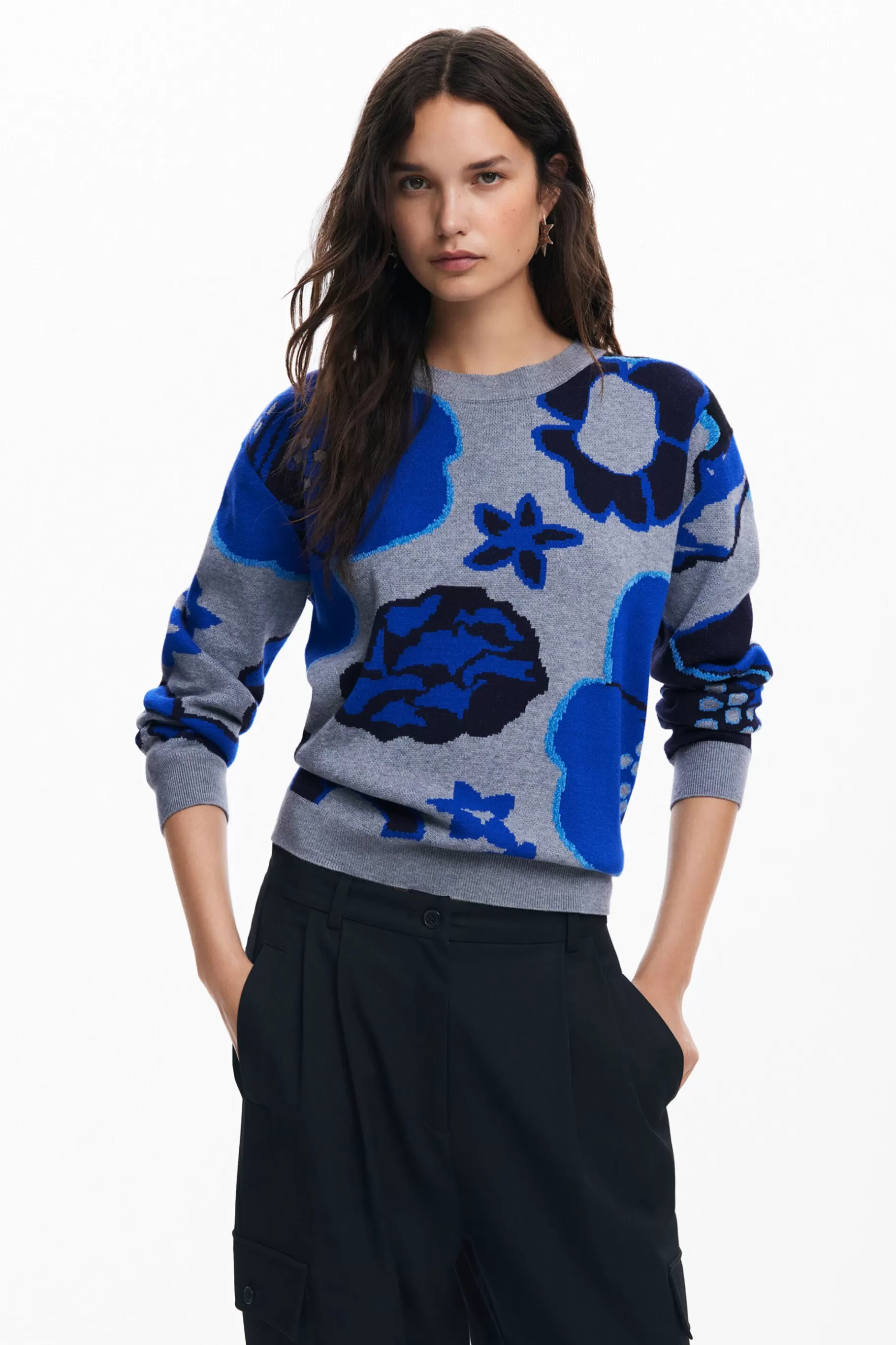Desigual Jersey flores*Mujer Ropa De Punto | Jerséis