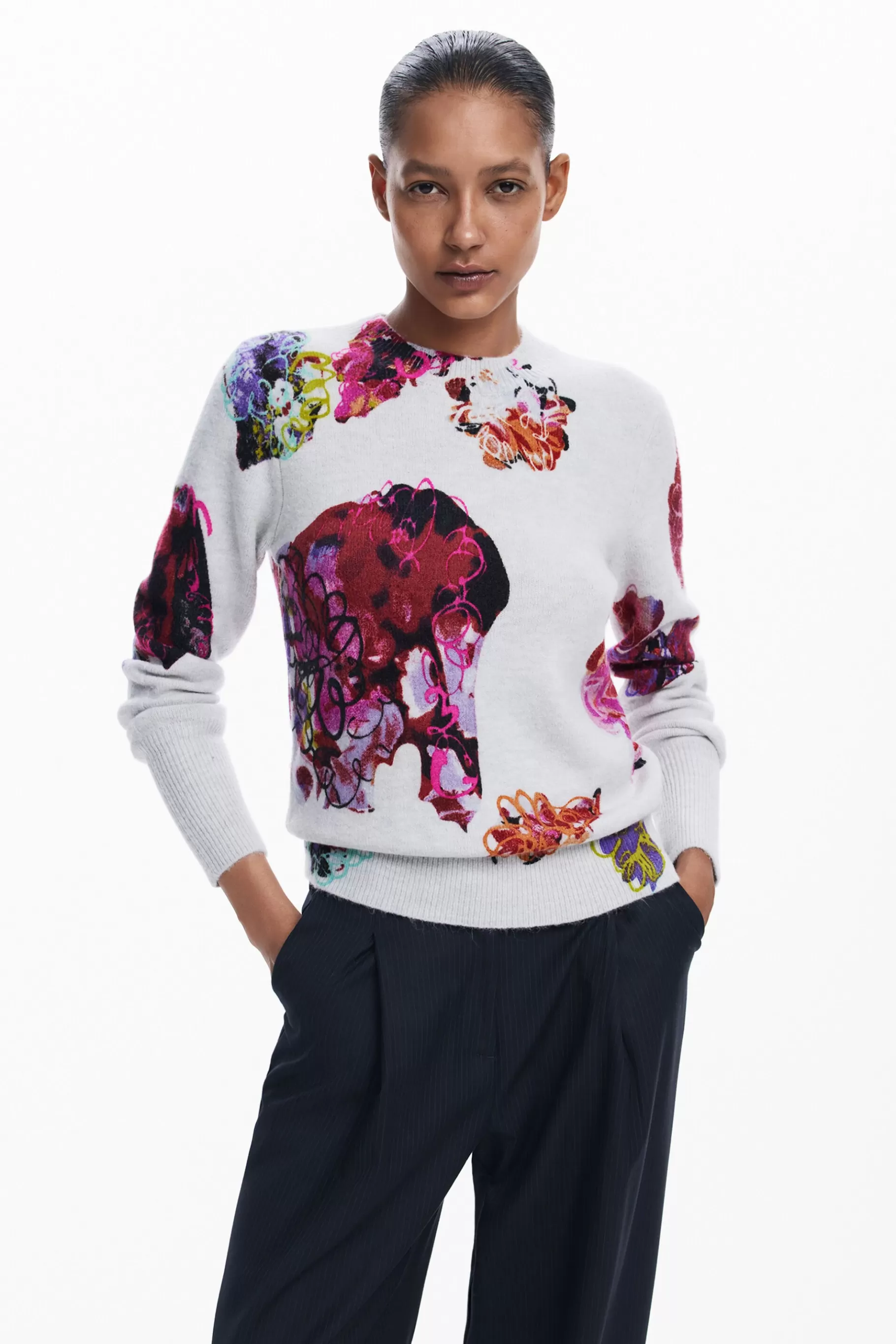 Desigual Jersey flores M. Christian Lacroix*Mujer Ropa De Punto | Jerséis