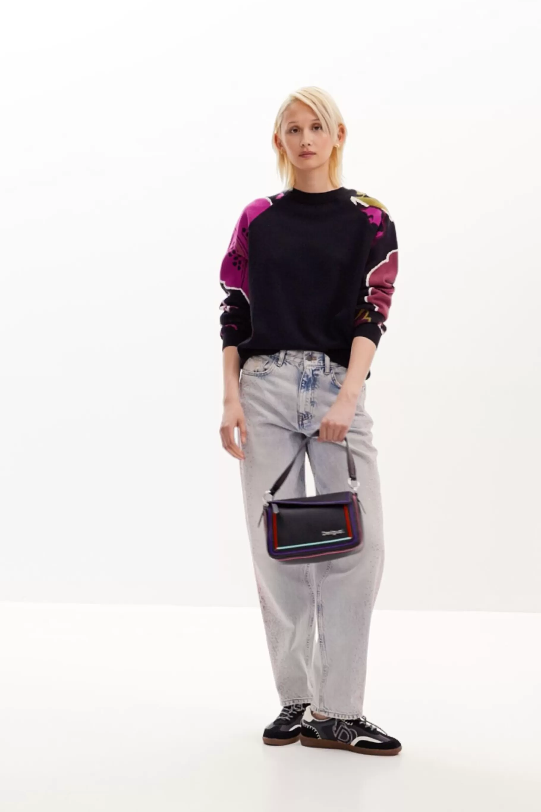 Desigual Jersey  mangas flores*Mujer Ropa De Punto | Jerséis