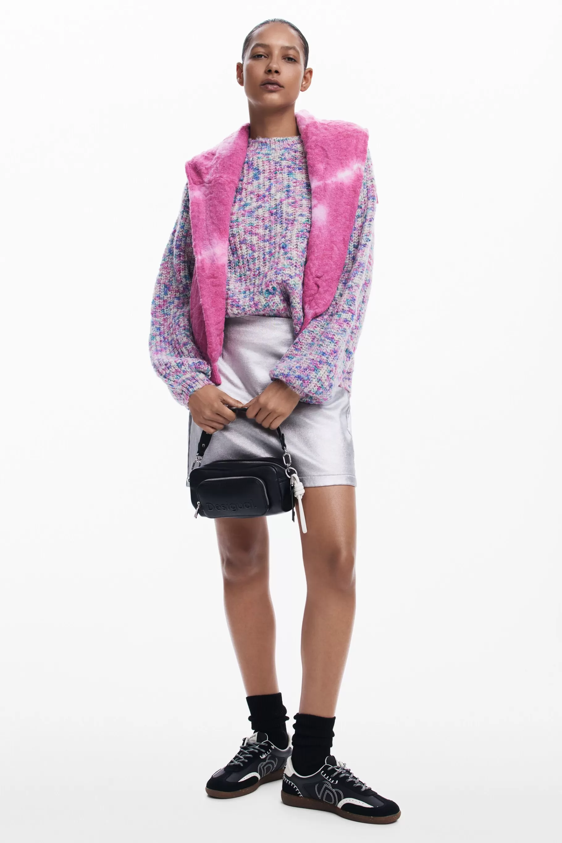 Desigual Minifalda metalizada*Mujer Faldas Y Shorts