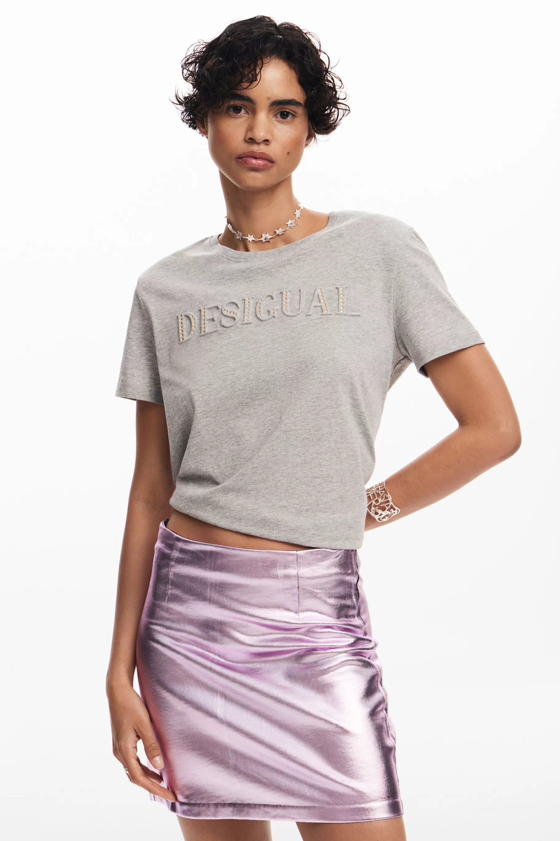 Desigual Minifalda metalizada*Mujer Faldas Y Shorts