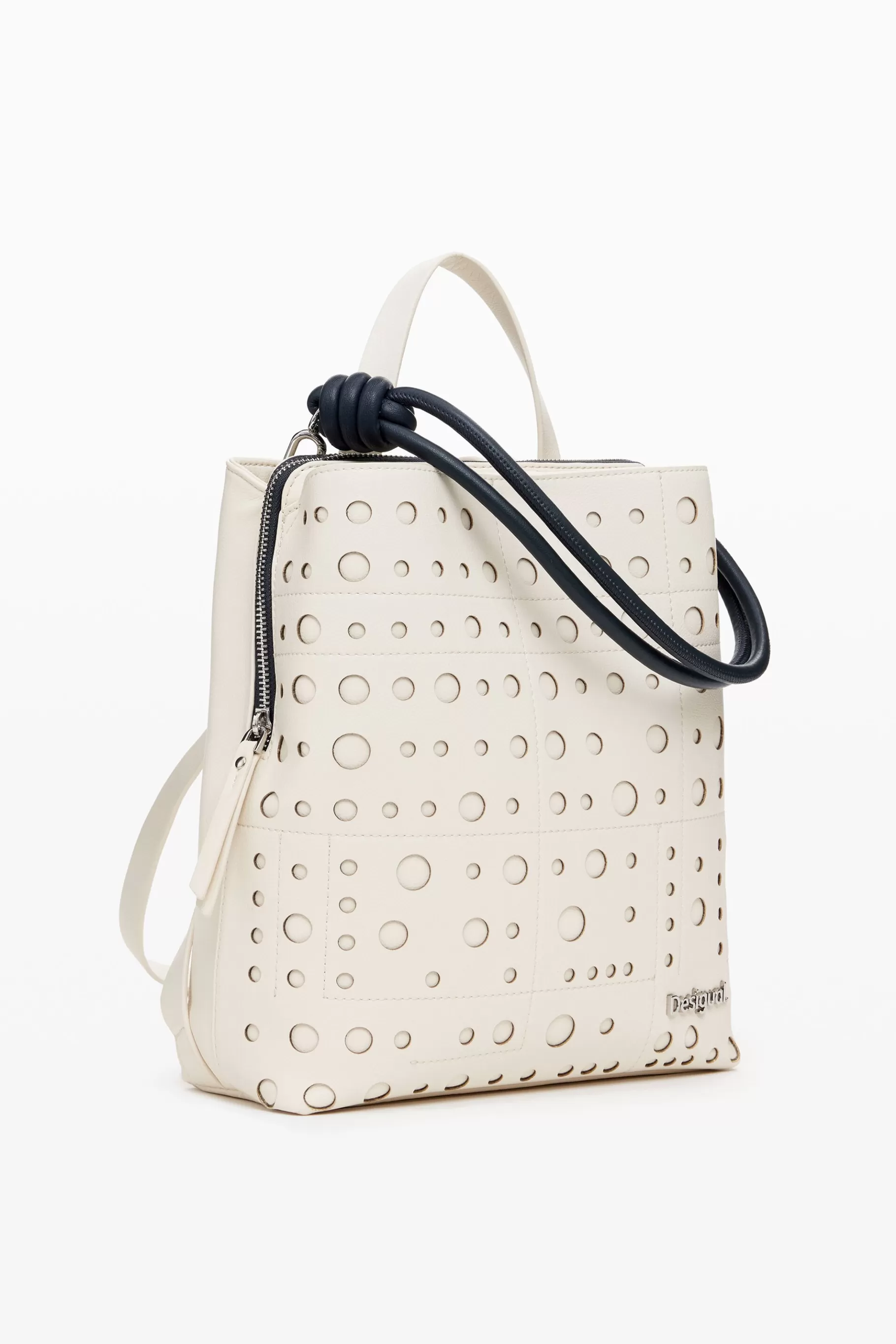 Desigual Mochila efecto piel círculos*Mujer Mochilas | Mochilas