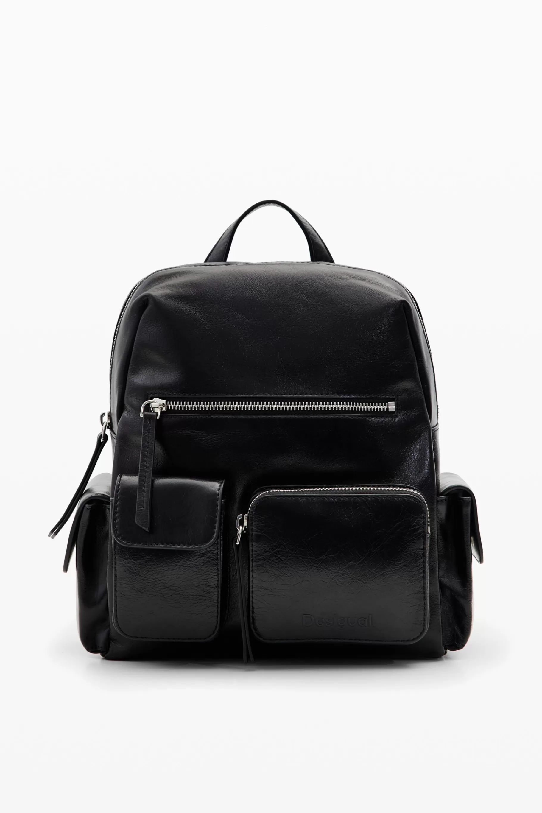 Desigual Mochila piel M bolsillos*Mujer Bolsos De Piel | Mochilas