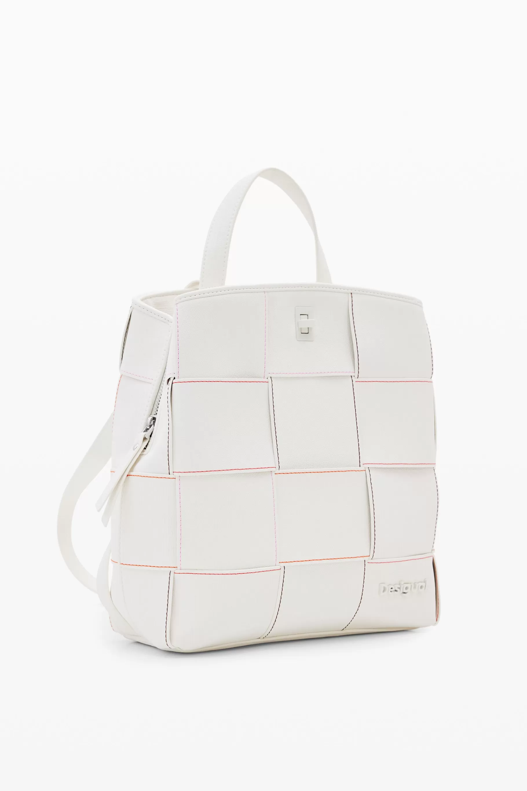 Desigual Mochila S trenzada pespuntes*Mujer Mochilas | Mochilas