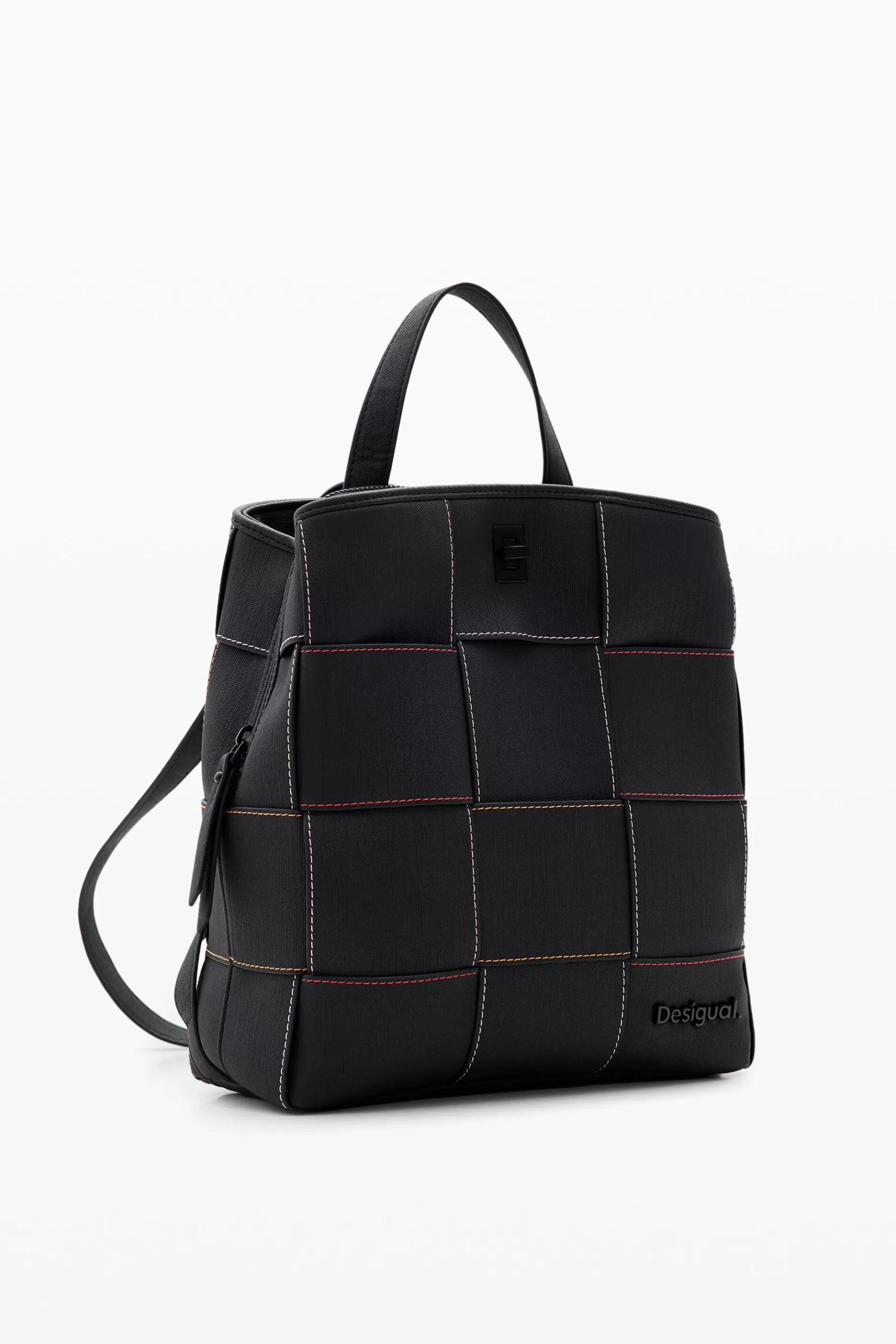 Desigual Mochila S trenzada pespuntes*Mujer Mochilas | Mochilas