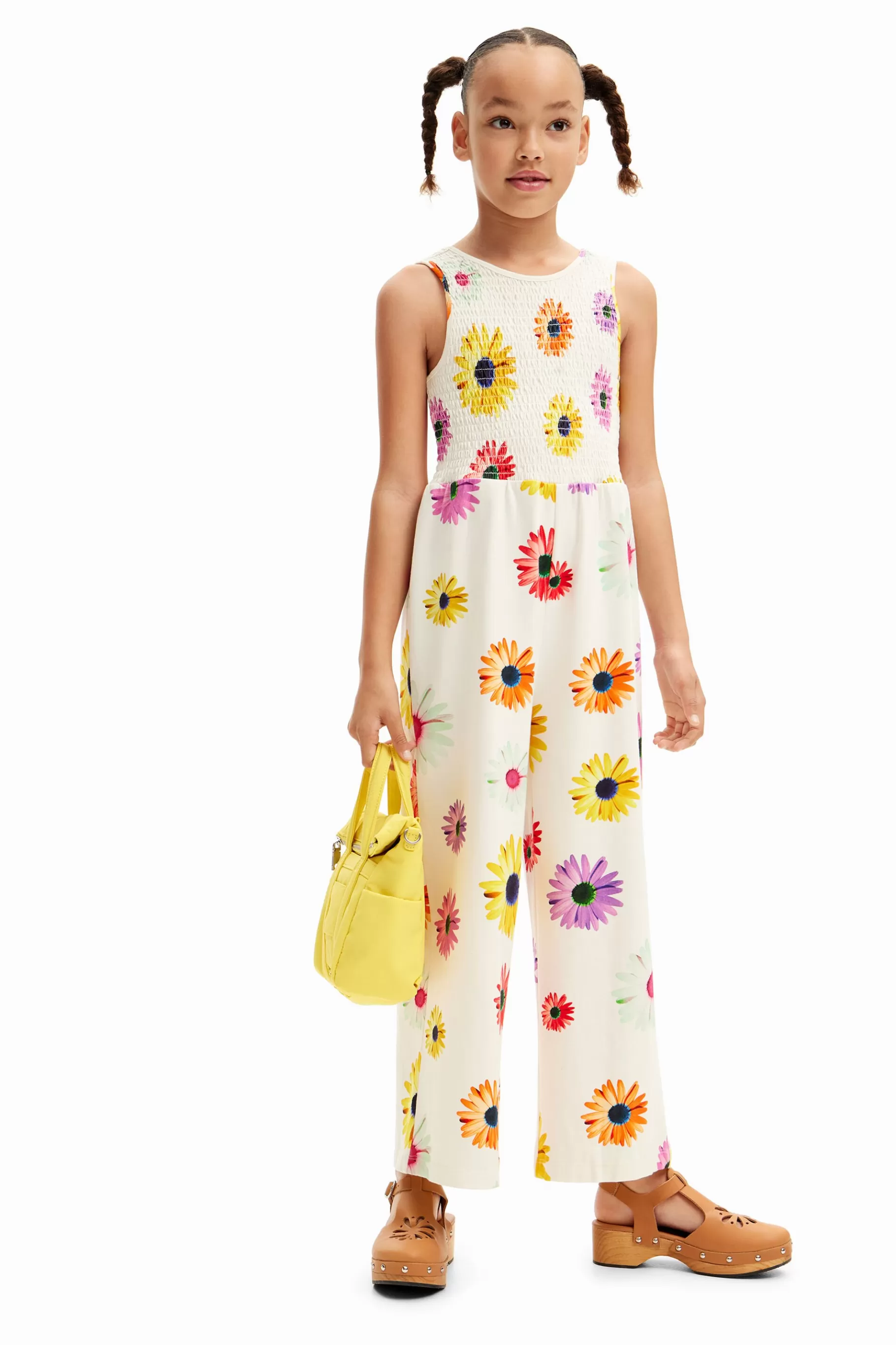 Desigual Mono largo tirantes margaritas* Faldas Y Pantalones | Vestidos