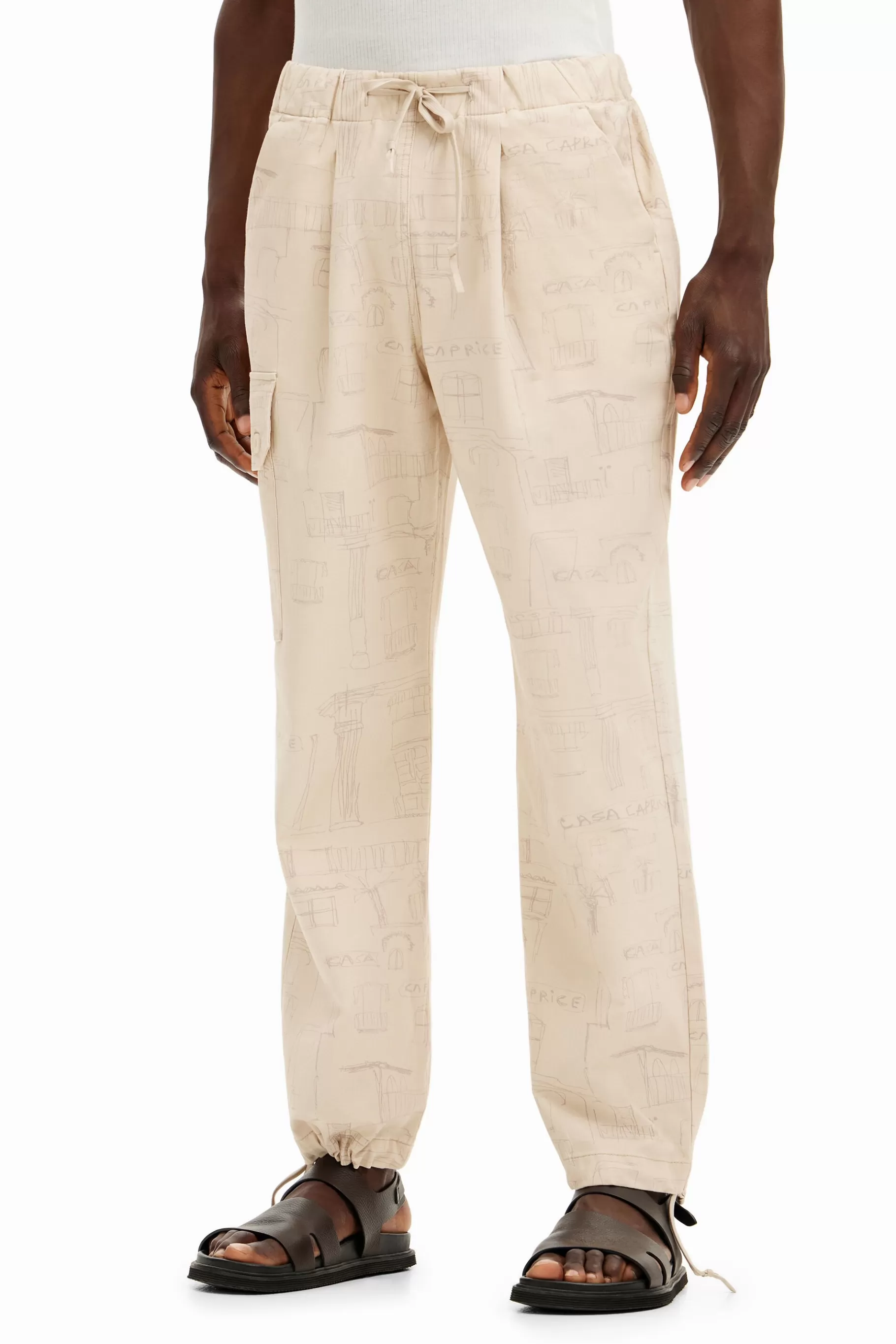 Desigual Pantalón cargo estampado*Hombre Jeans Y Pantalones