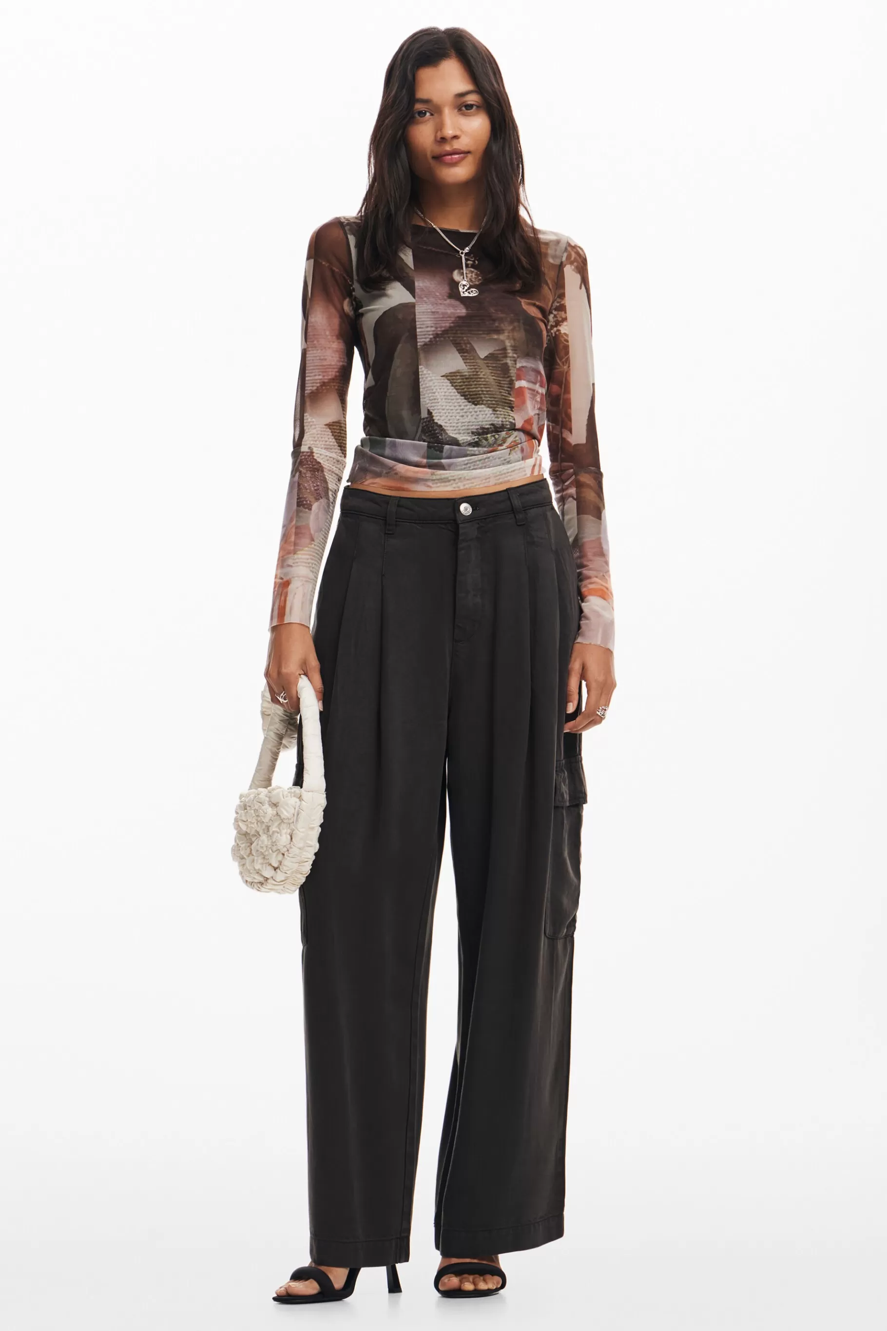 Desigual Pantalón cargo fluido*Mujer Pantalones