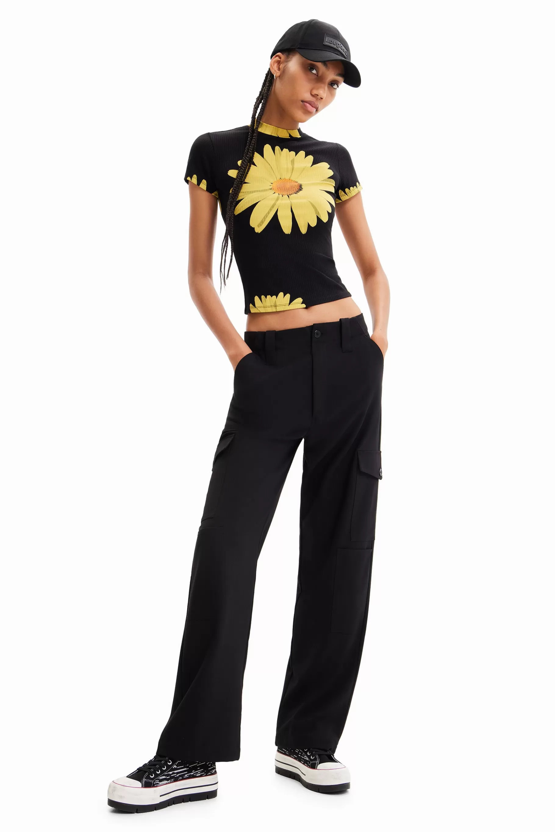 Desigual Pantalón cargo fluido*Mujer Pantalones