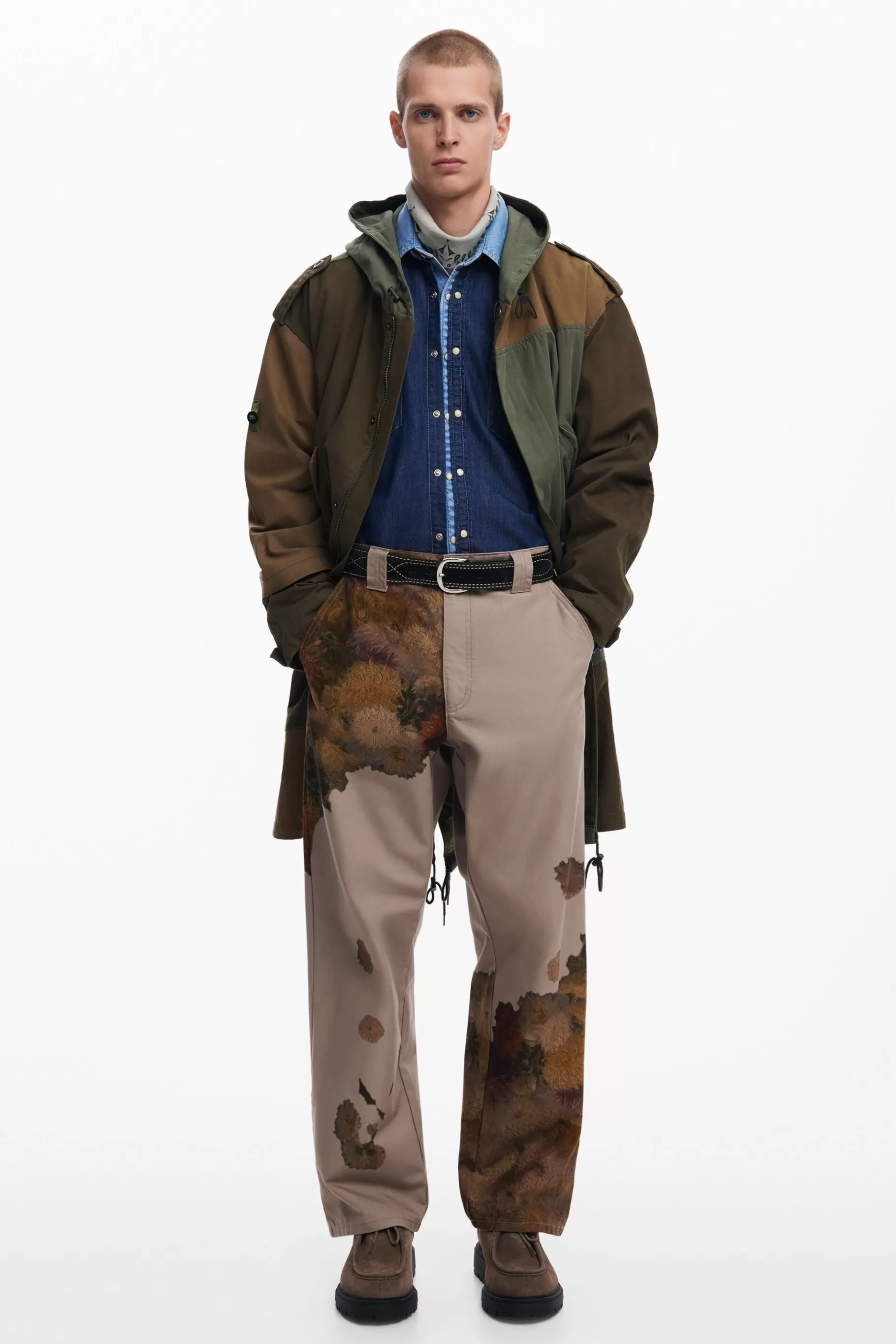 Desigual Pantalón estampado flores*Hombre Jeans Y Pantalones