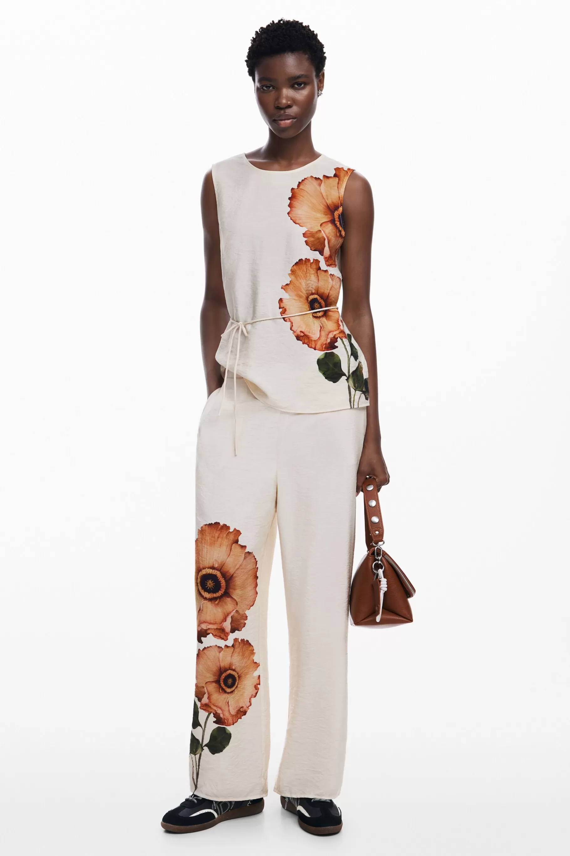 Desigual Pantalón flores*Mujer Pantalones