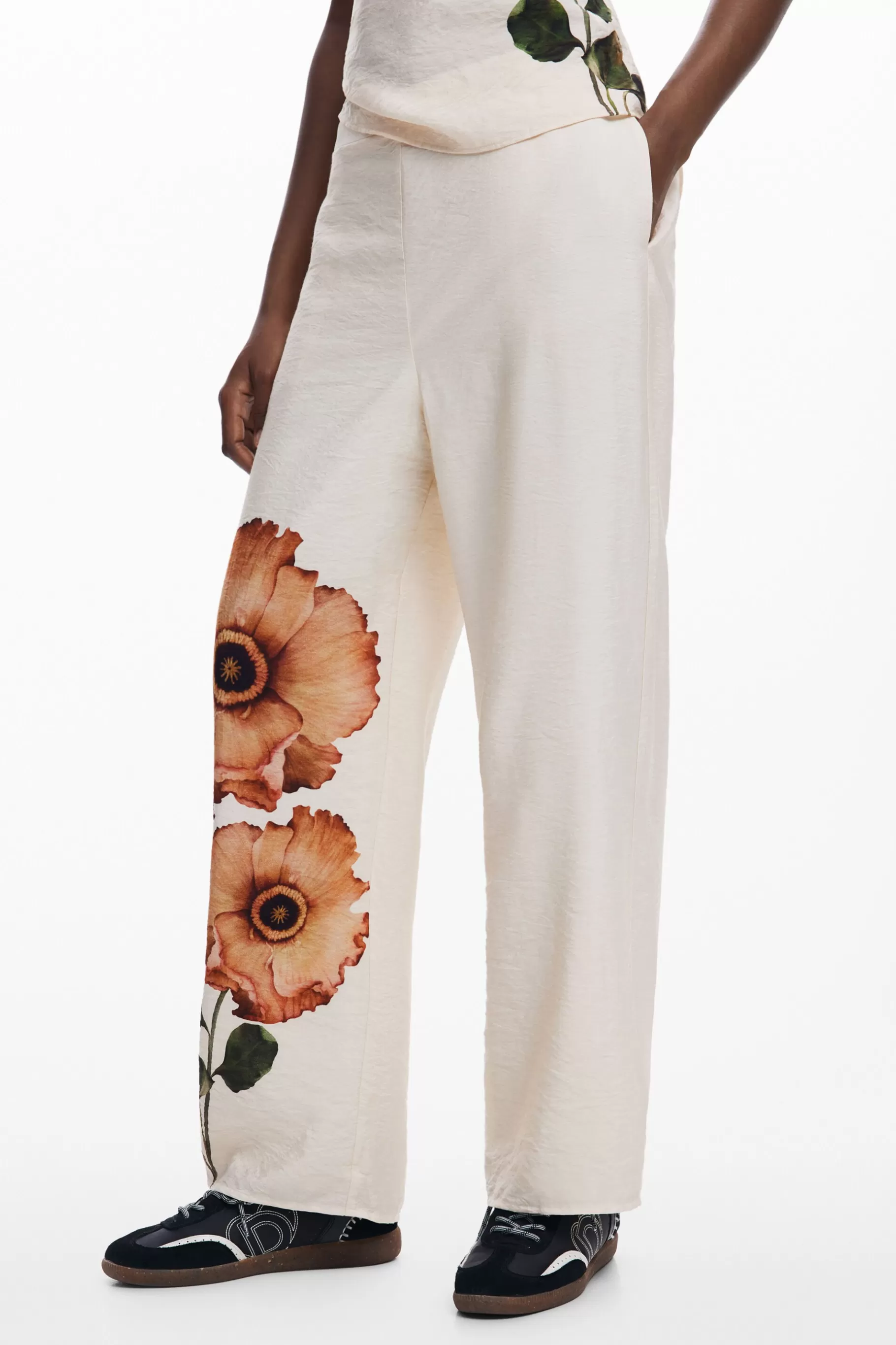 Desigual Pantalón flores*Mujer Pantalones