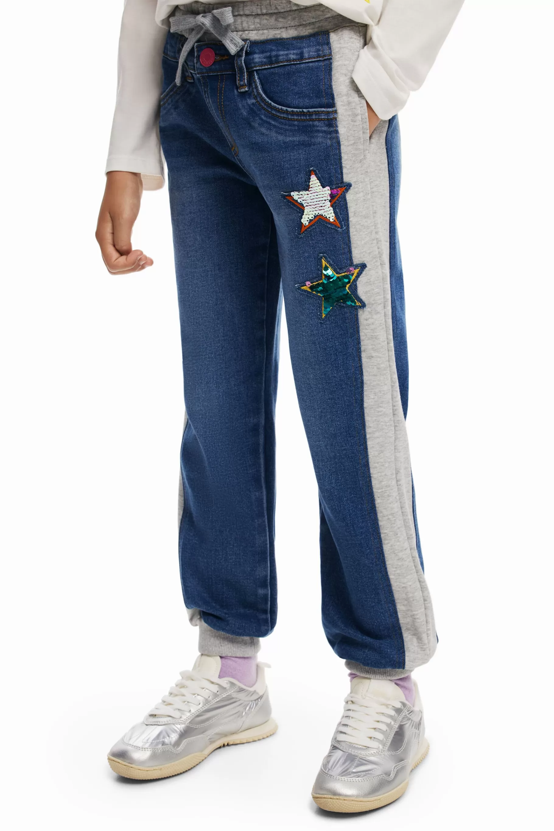 Desigual Pantalón jogger canalé estrellas* Faldas Y Pantalones