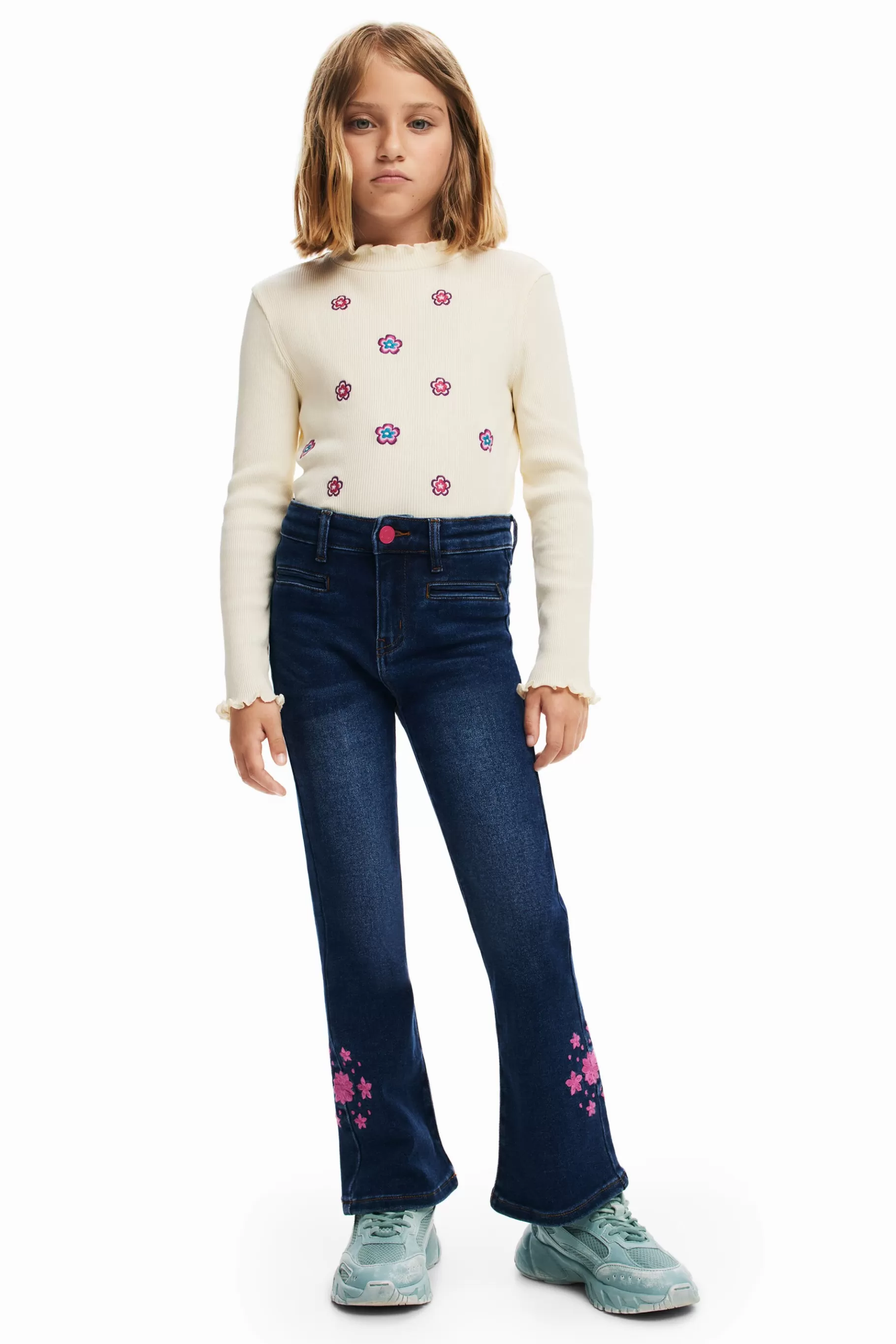 Desigual Pantalones campana* Faldas Y Pantalones
