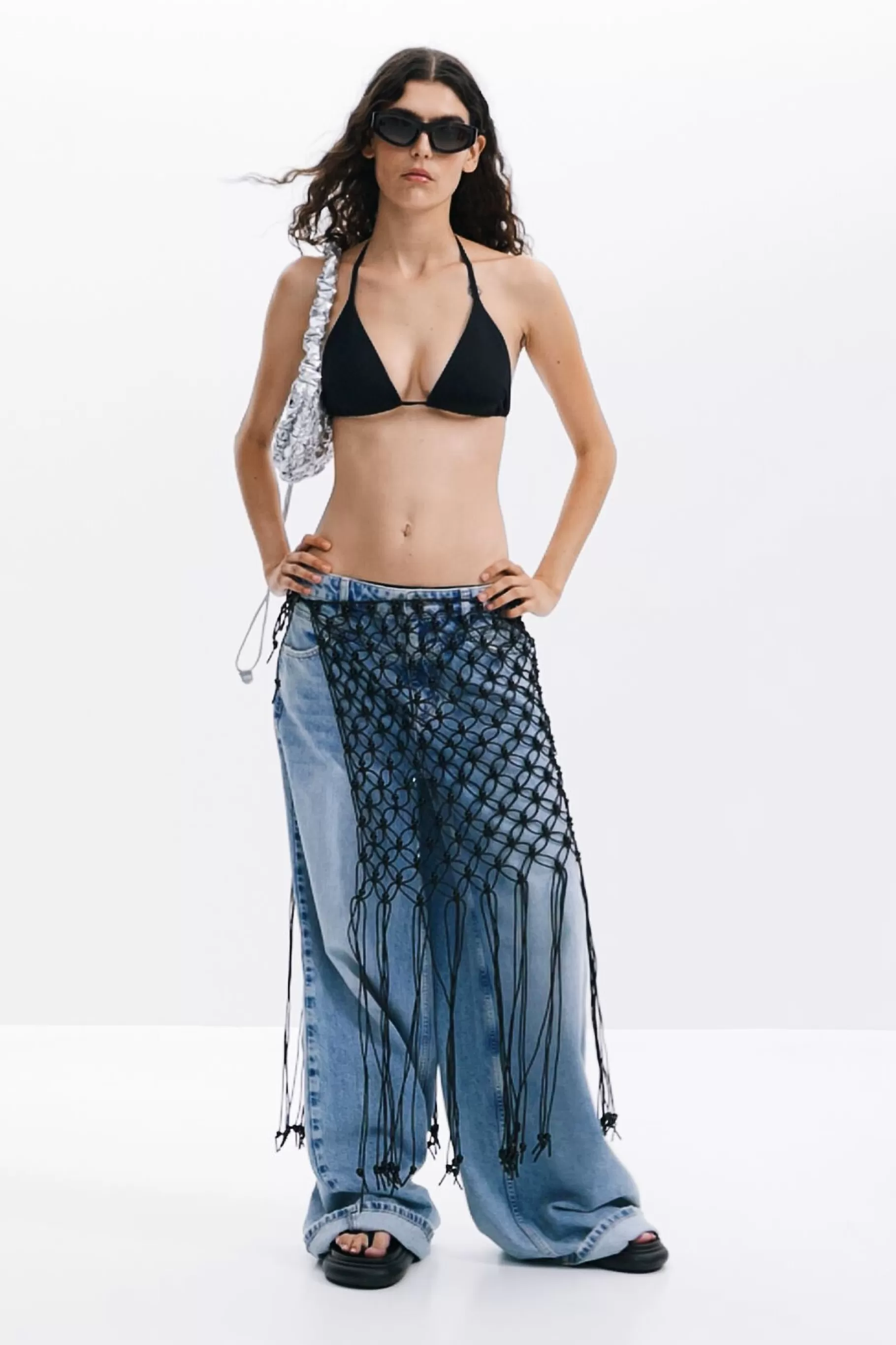 Desigual Pareo crochet*Mujer Bufandas Y Pañuelos | Faldas Y Shorts