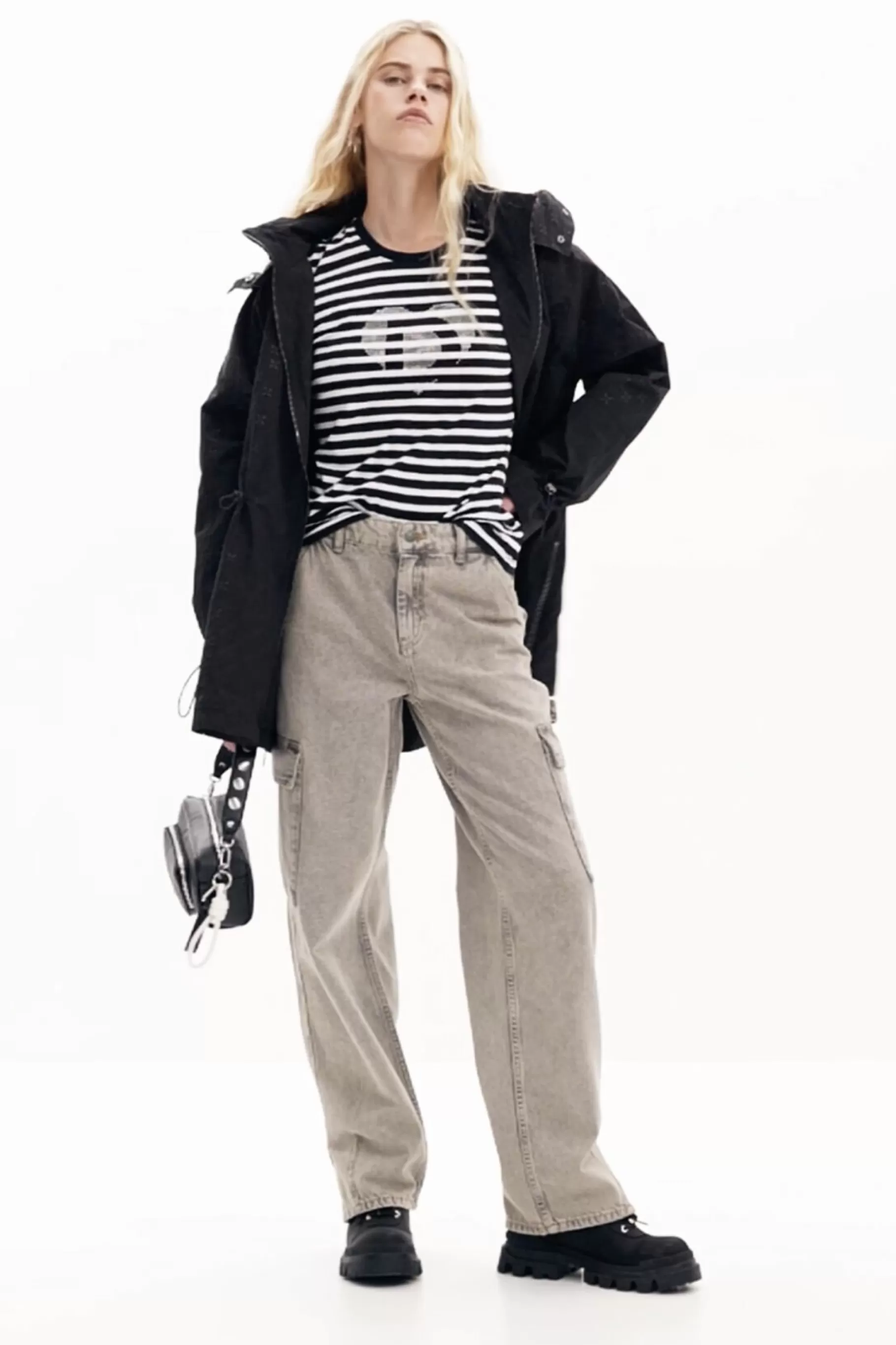 Desigual Parka impermeable capucha*Mujer Abrigos Y Chaquetas