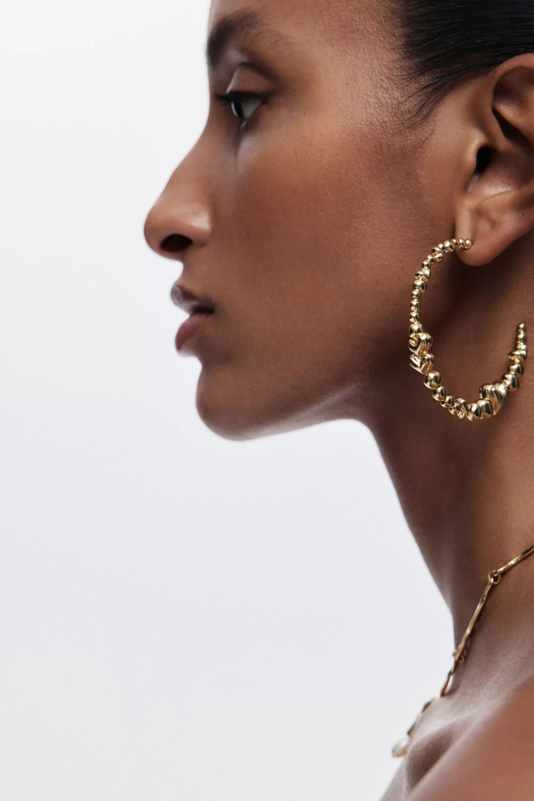 Desigual Pendientes aro corazones bañado en oro Zalio*Mujer Joyería