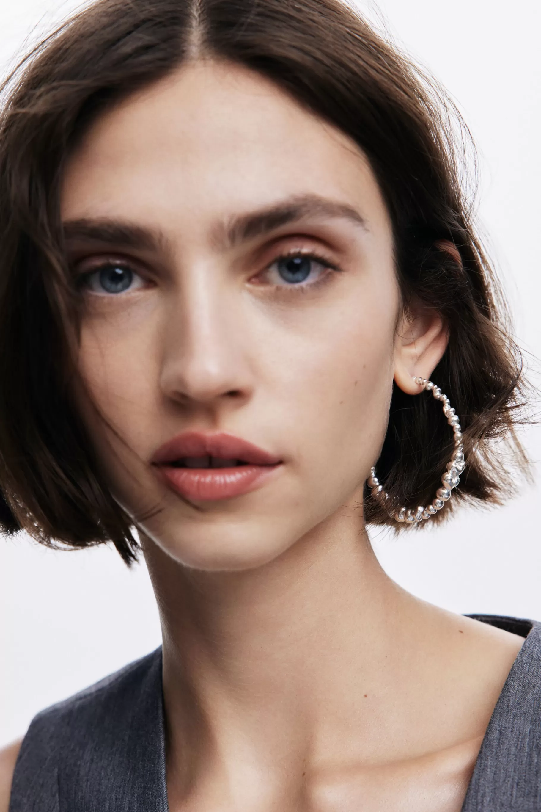 Desigual Pendientes aro corazones bañado en plata Zalio*Mujer Joyería