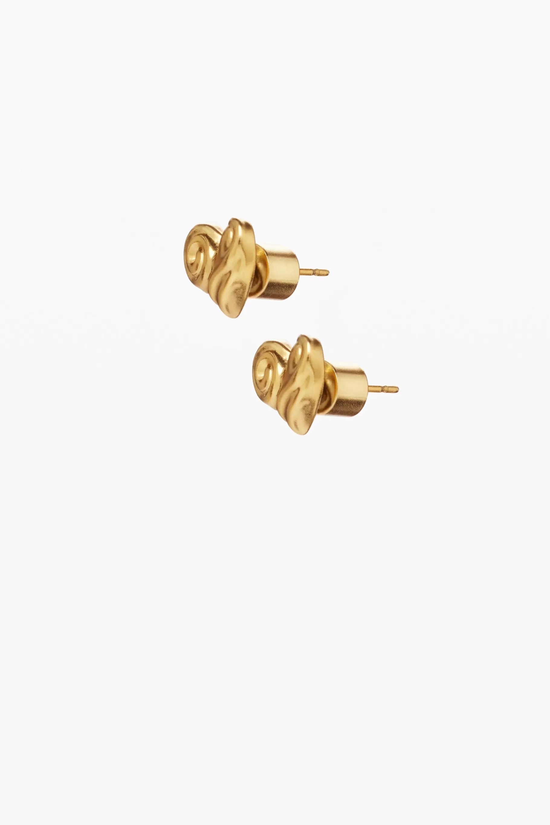 Desigual Pendientes botón corazón baño oro Zalio*Mujer Joyería
