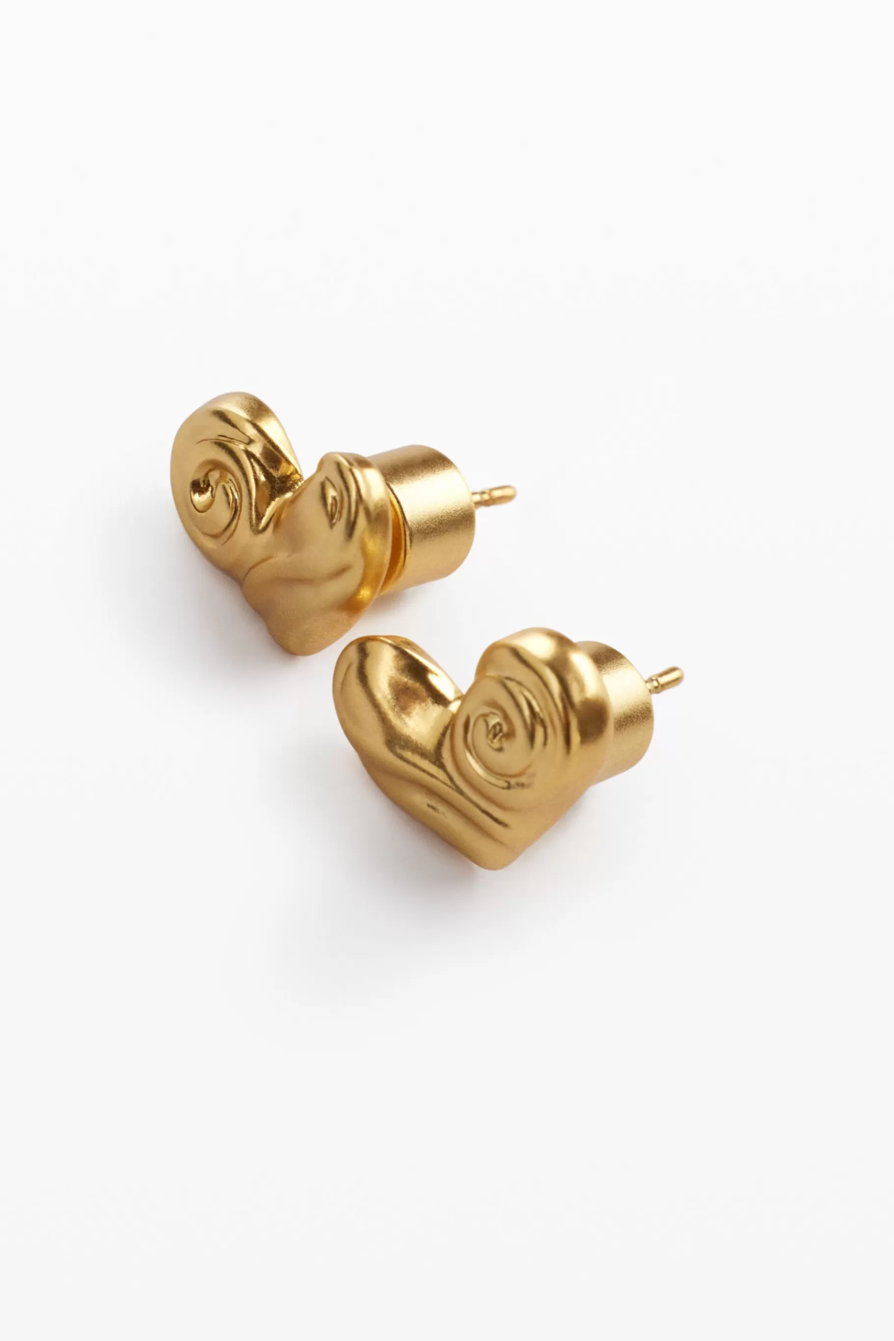 Desigual Pendientes botón corazón baño oro Zalio*Mujer Joyería