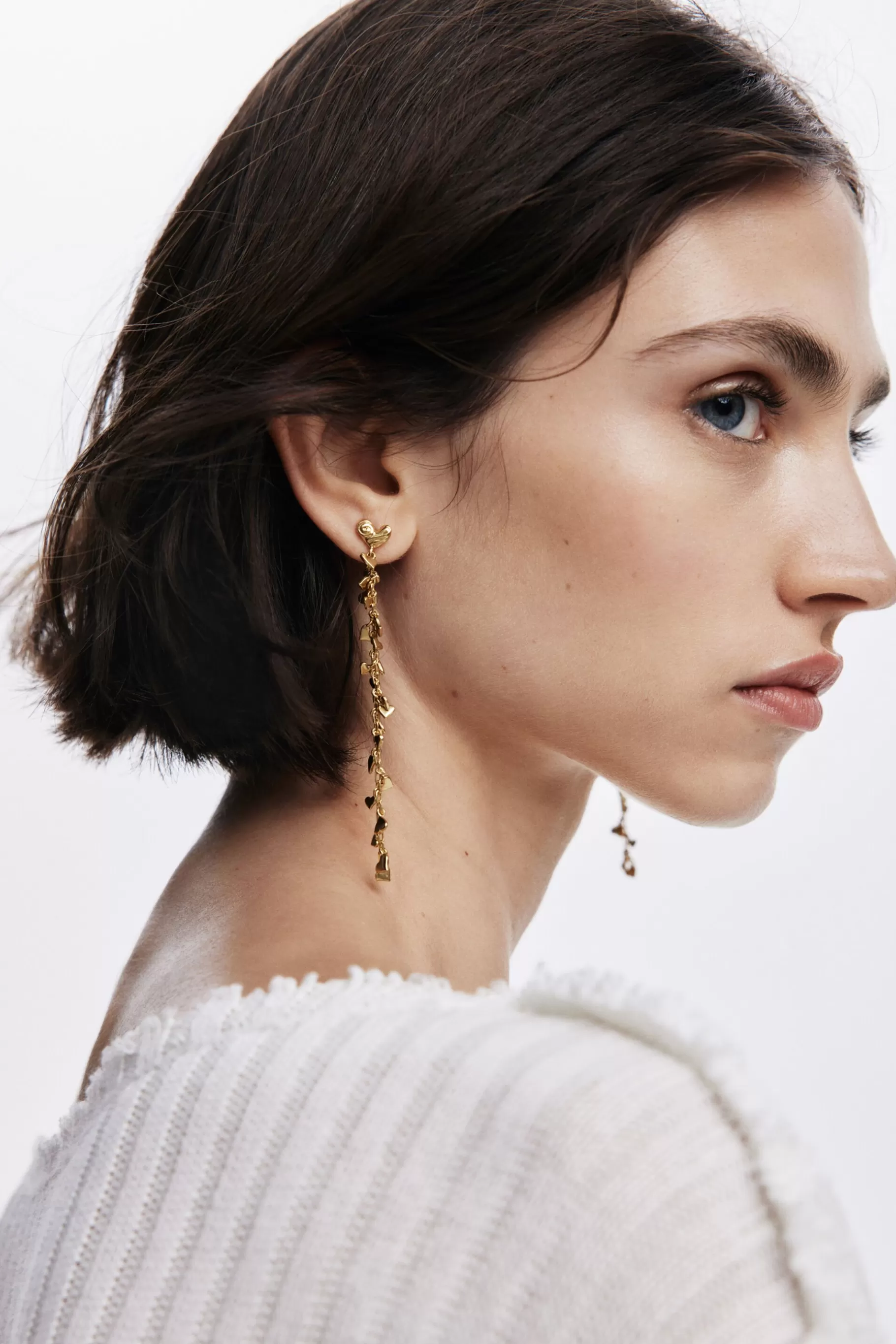 Desigual Pendientes cascada baño oro Zalio*Mujer Joyería