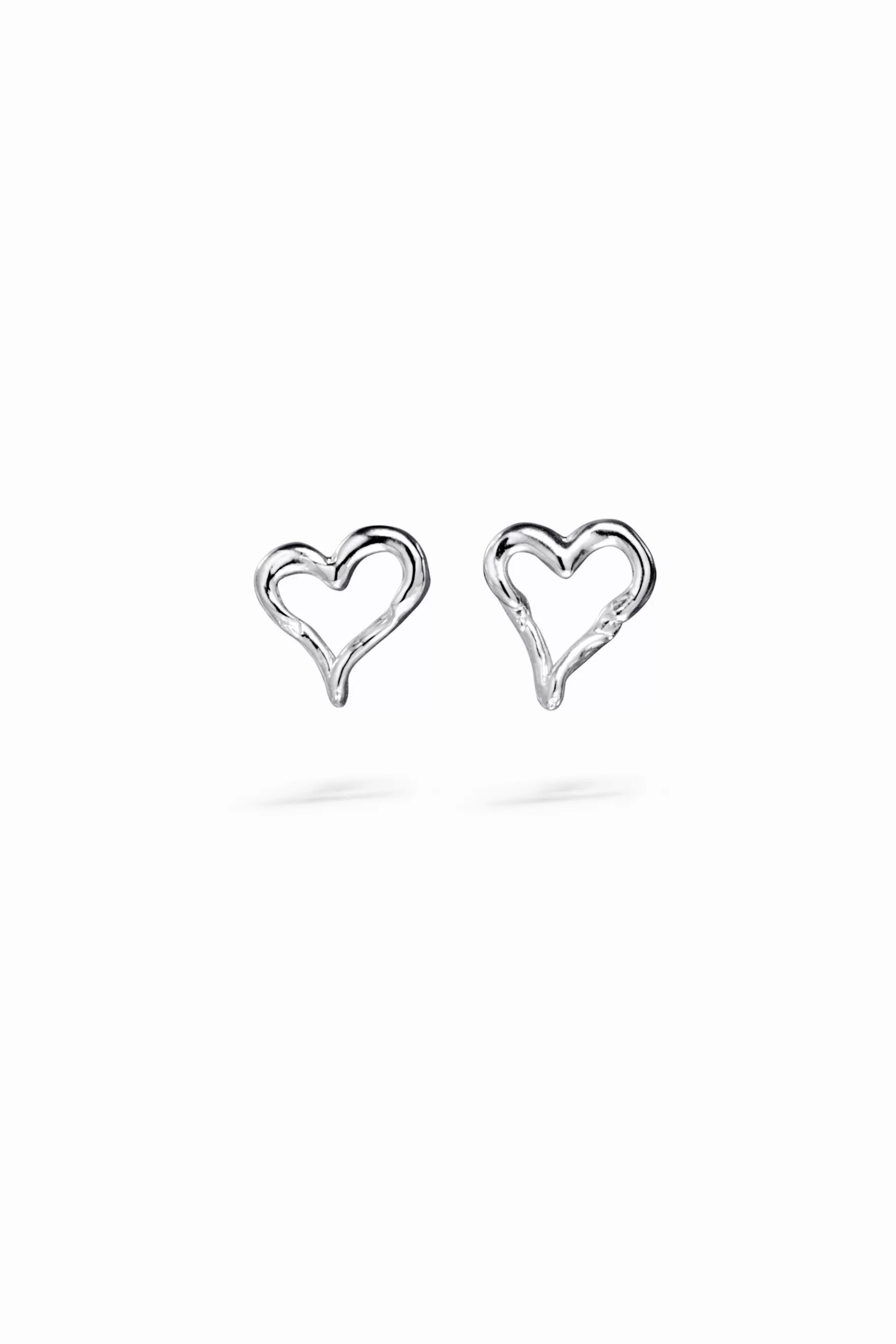 Desigual Pendientes corazón baño plata Zalio*Mujer Joyería