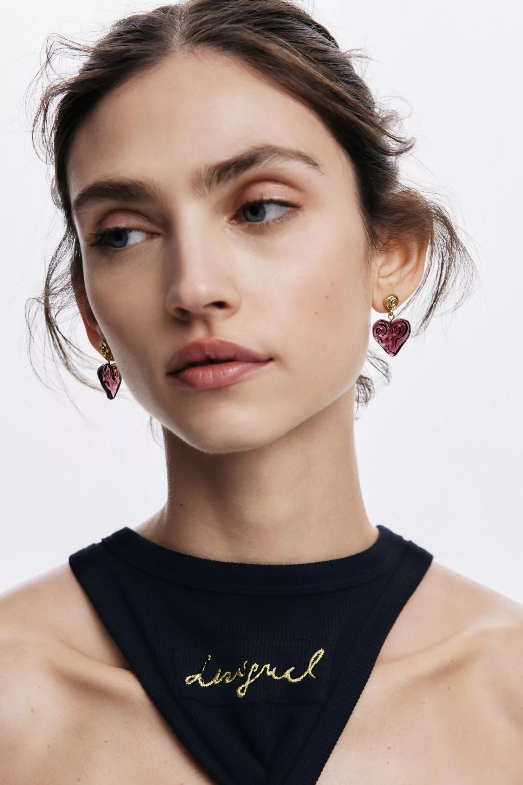 Desigual Pendientes cristal claro Zalio*Mujer Joyería