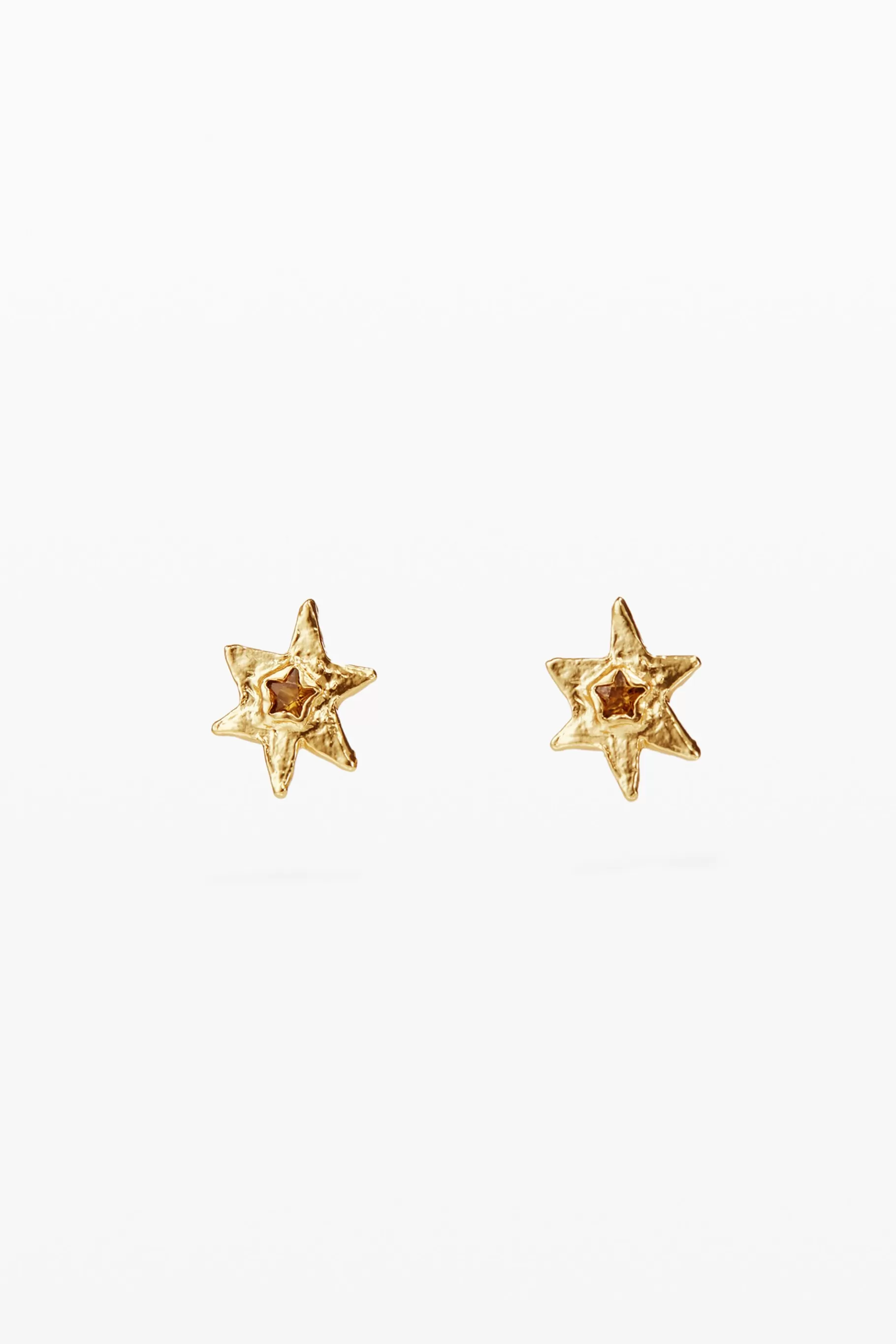Desigual Pendientes estrella baño oro Zalio*Mujer Joyería
