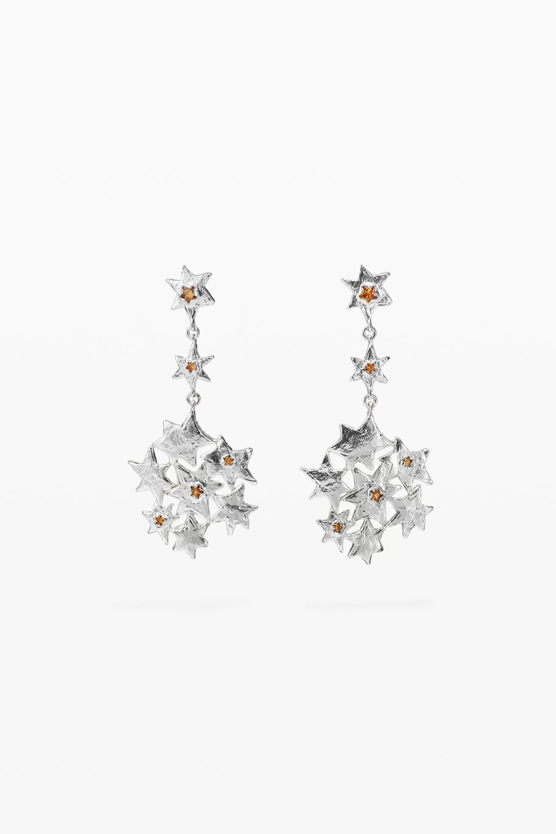 Desigual Pendientes largo formación de estrellas Zalio*Mujer Joyería