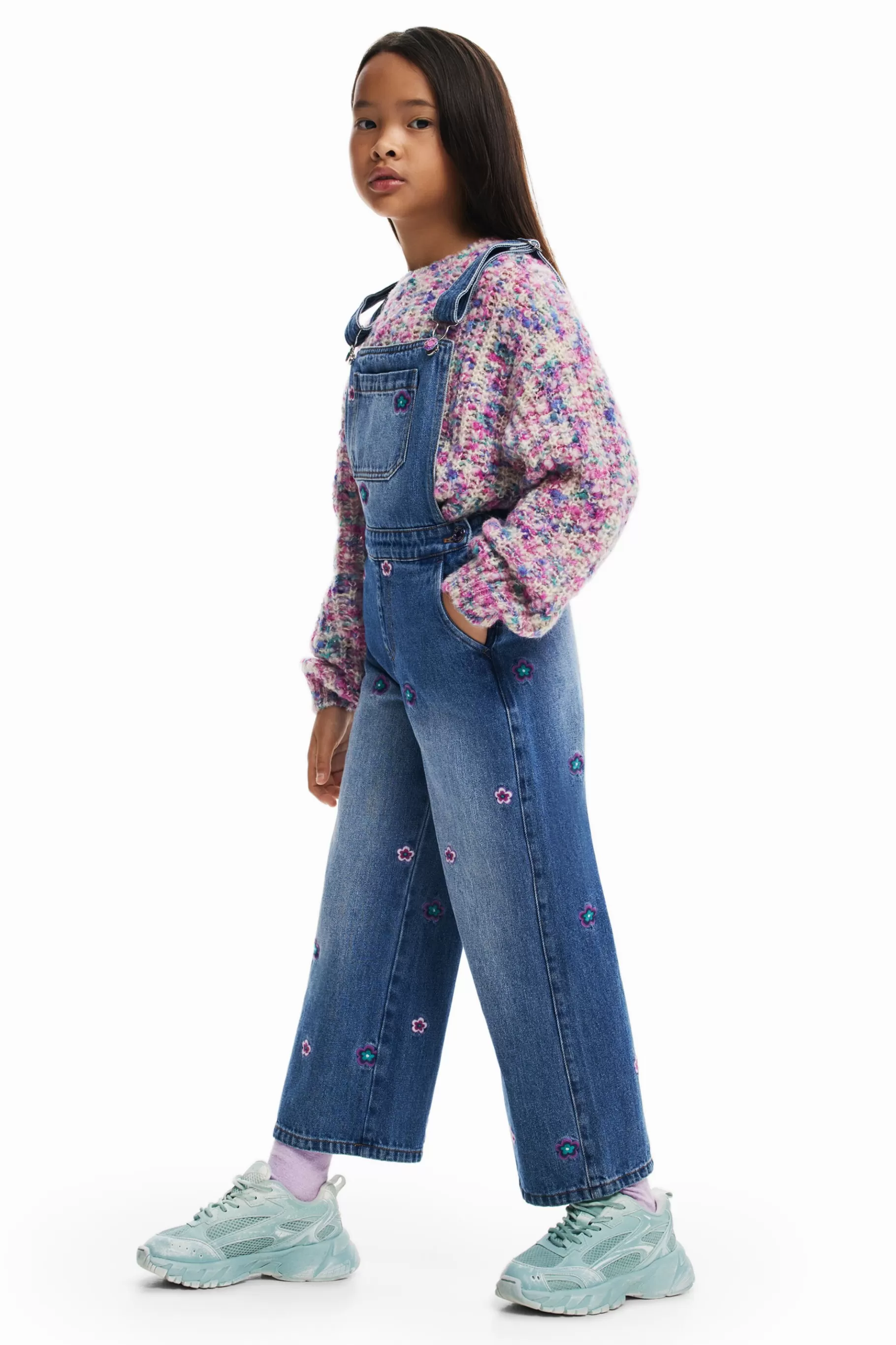 Desigual Peto largo flores* Faldas Y Pantalones