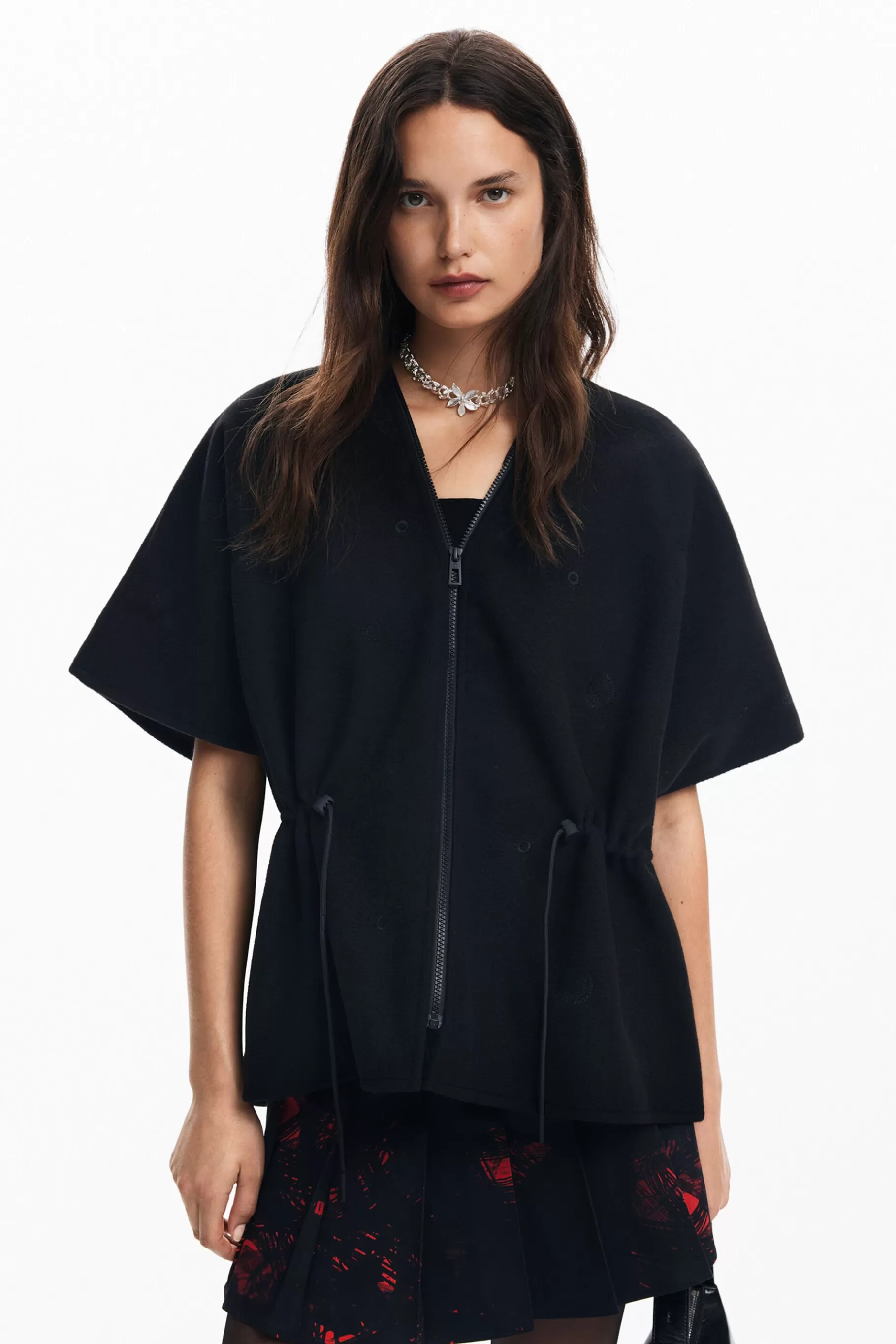 Desigual Poncho ajustable*Mujer Bufandas Y Pañuelos | Ponchos