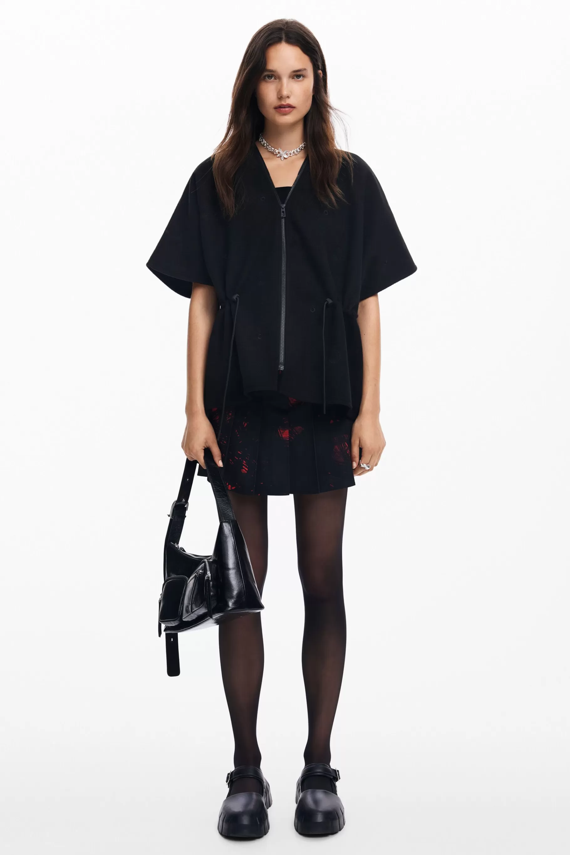 Desigual Poncho ajustable*Mujer Bufandas Y Pañuelos | Ponchos