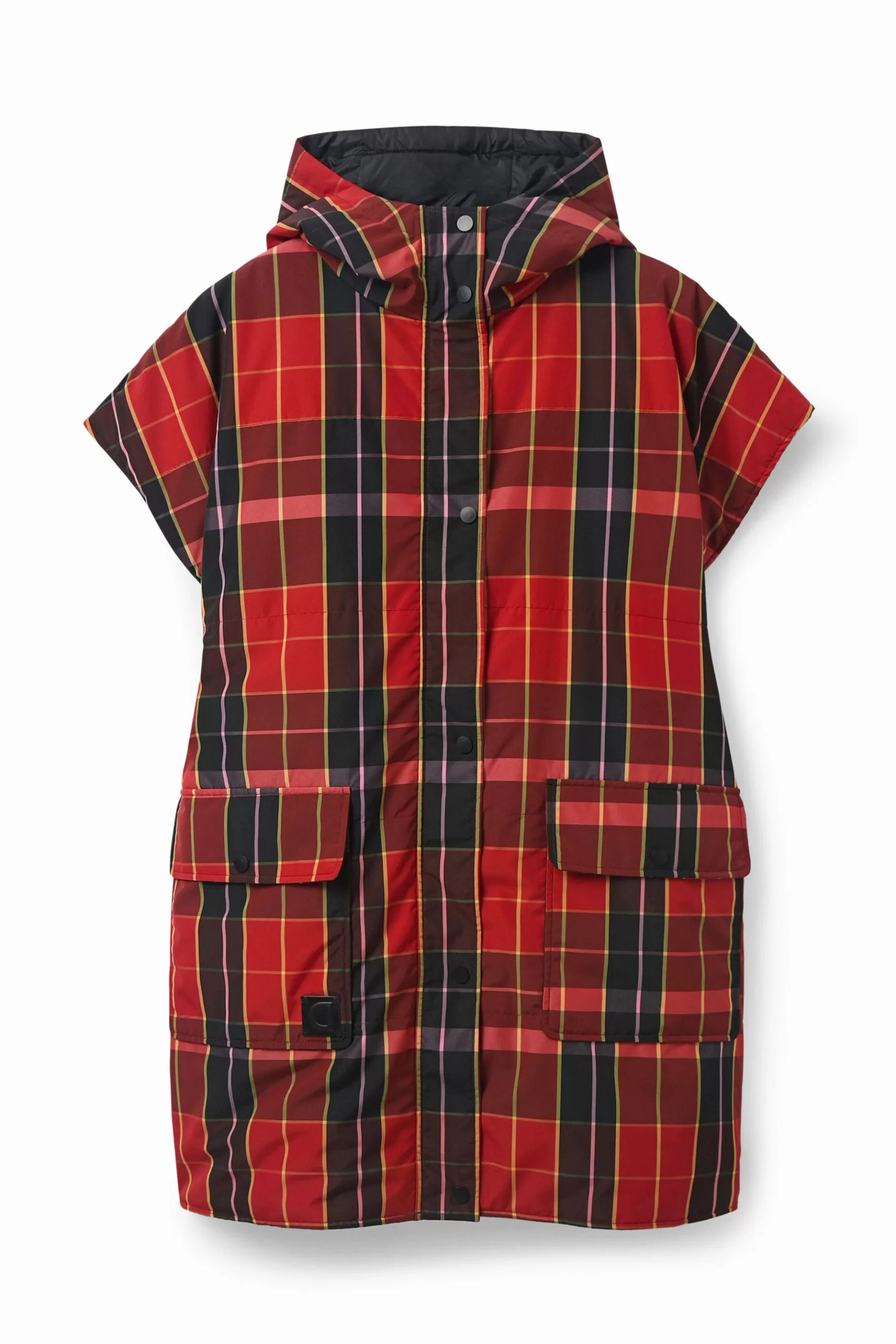 Desigual Poncho chaleco tartán*Mujer Bufandas Y Pañuelos