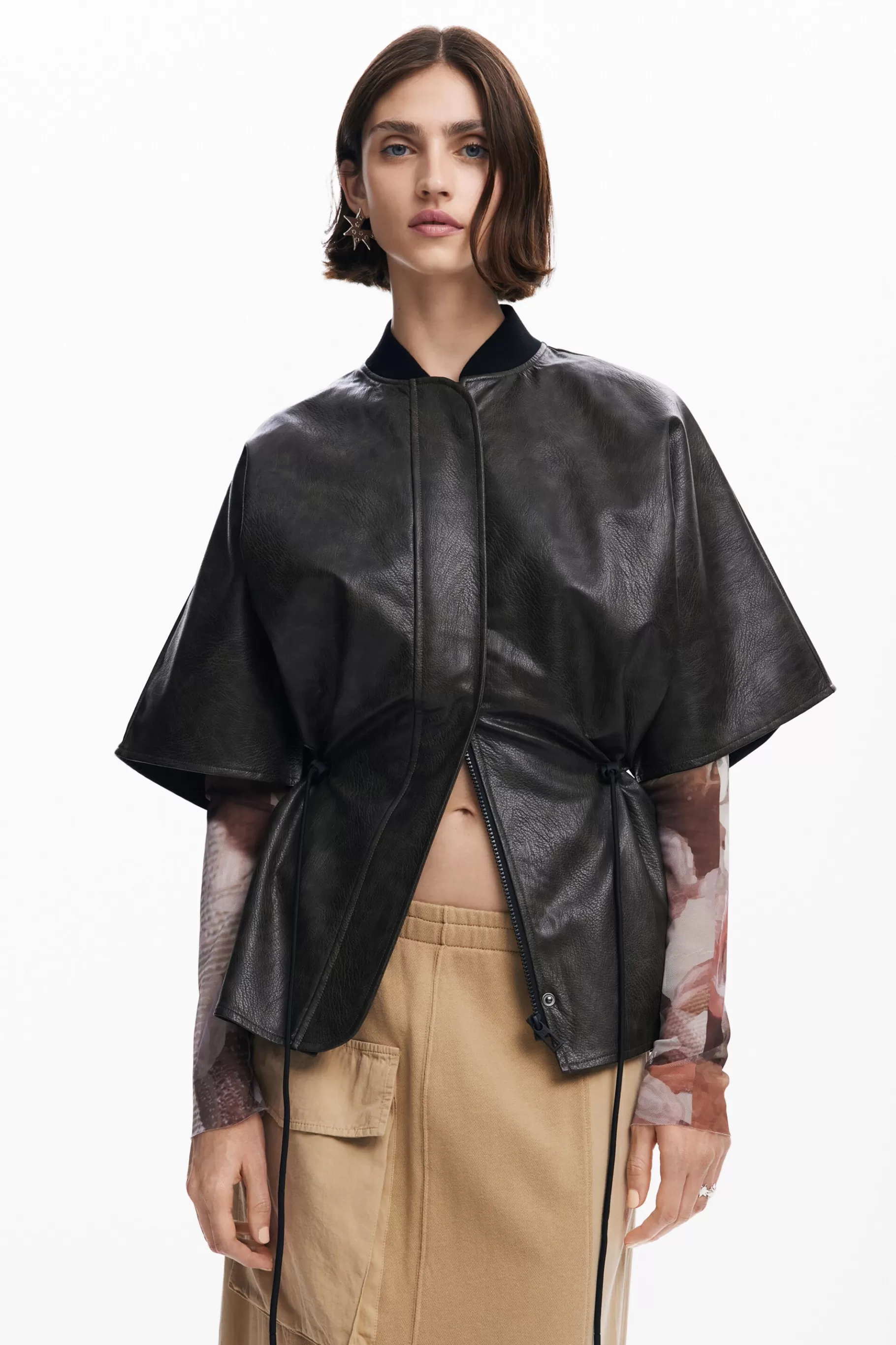 Desigual Poncho efecto piel*Mujer Bufandas Y Pañuelos | Ponchos