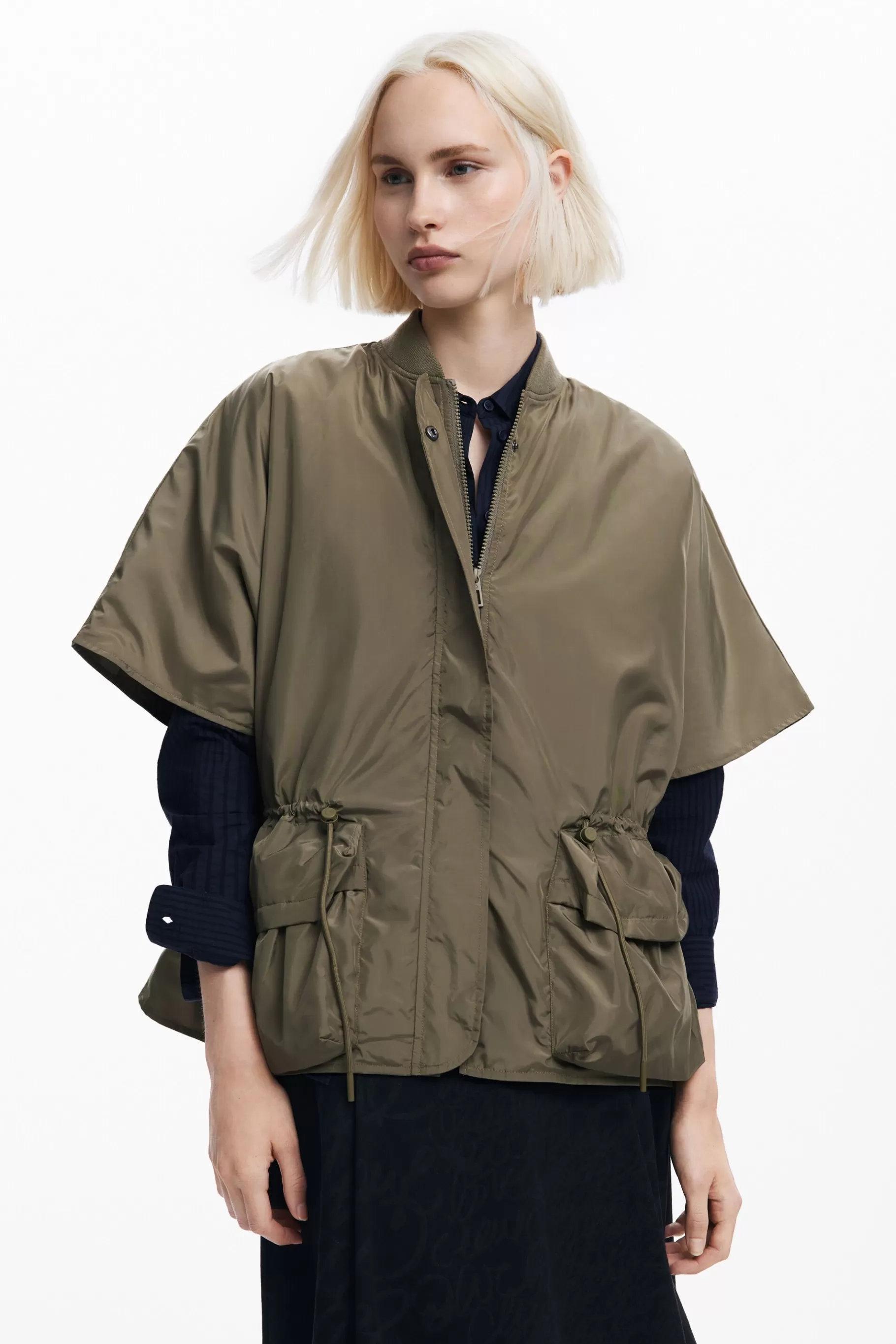 Desigual Poncho nylon ajustable*Mujer Bufandas Y Pañuelos | Ponchos