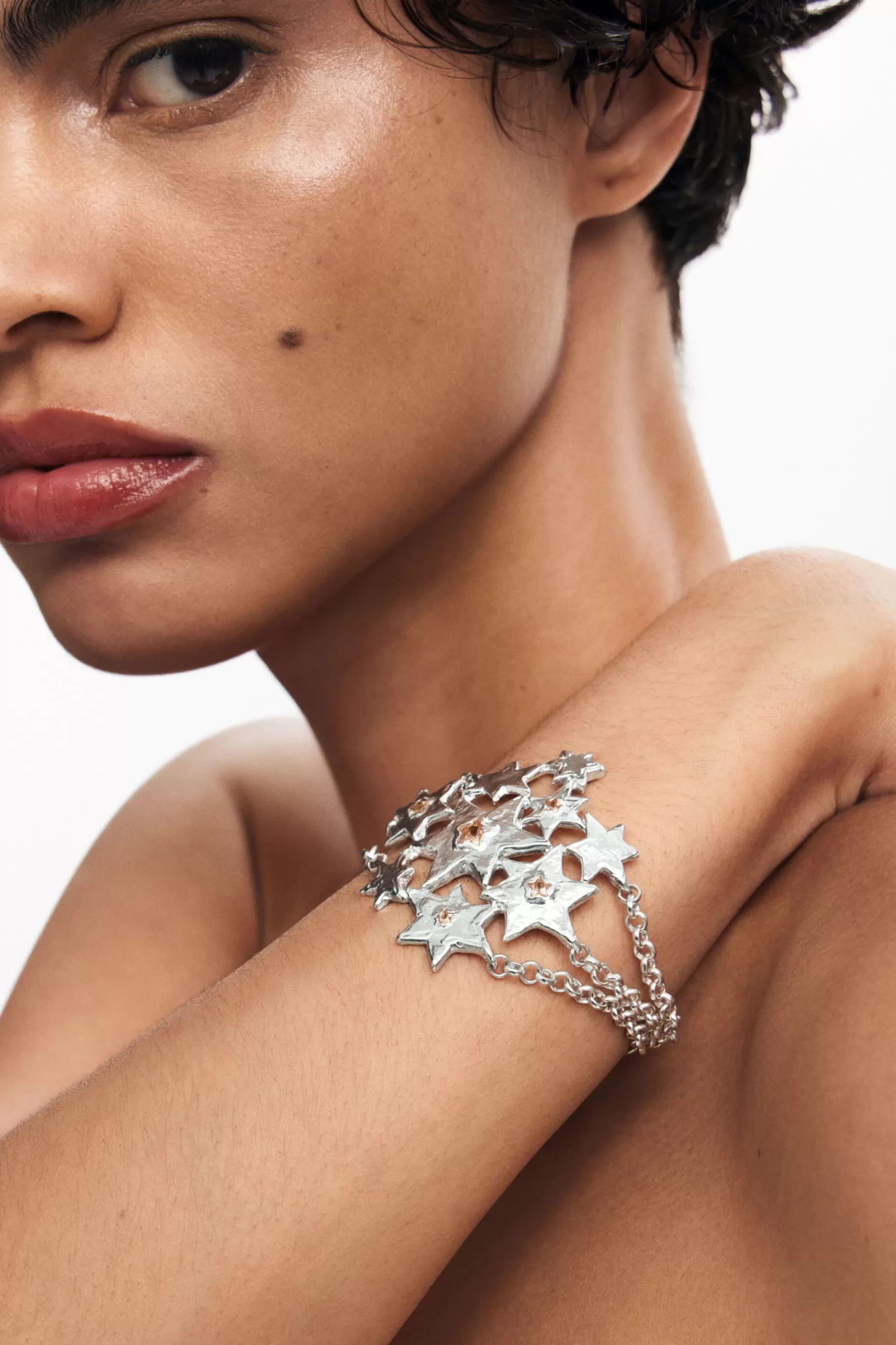 Desigual Pulsera de cadenas estrellas Zalio*Mujer Joyería