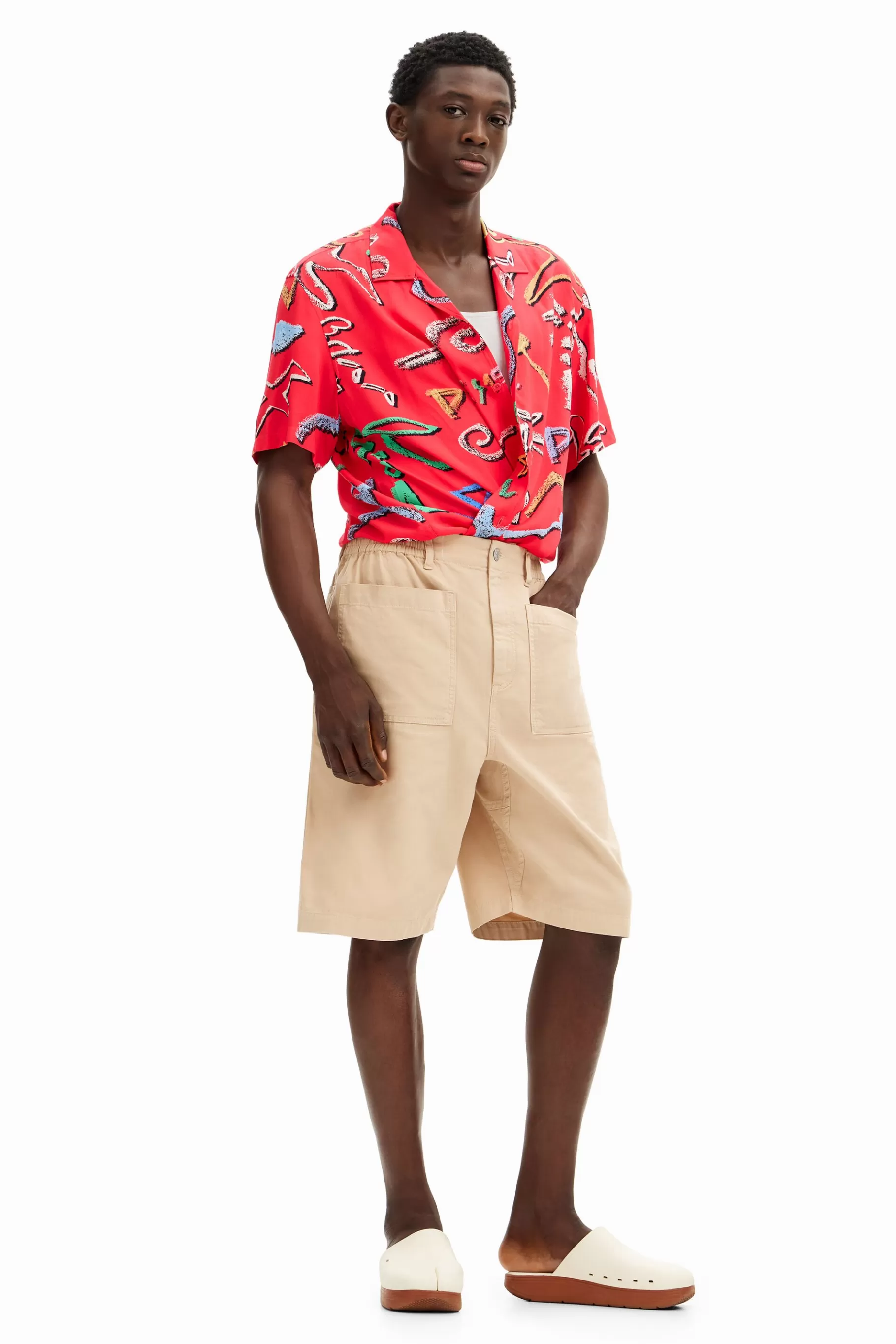Desigual Shorts lisos bolsillos*Hombre Jeans Y Pantalones