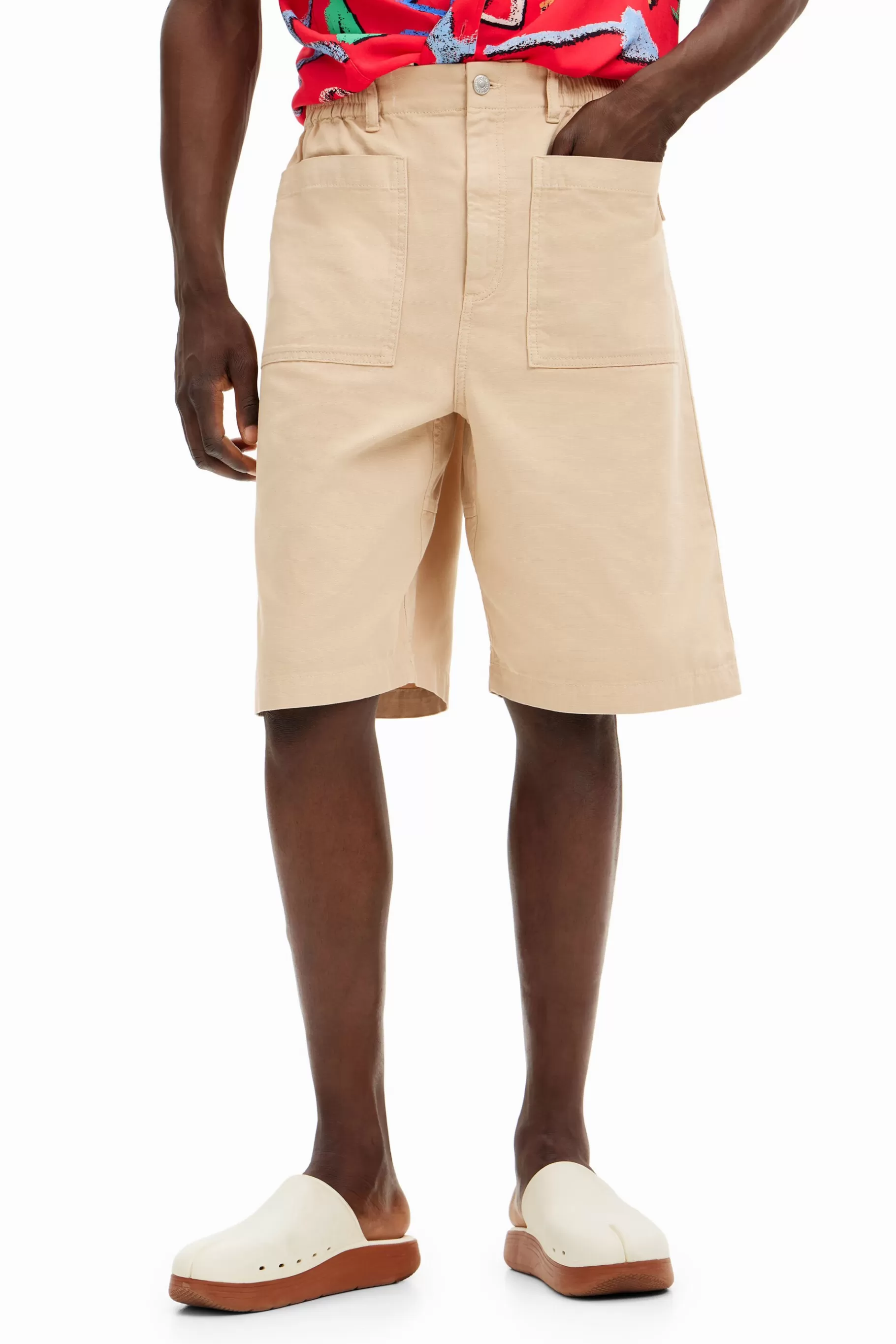 Desigual Shorts lisos bolsillos*Hombre Jeans Y Pantalones