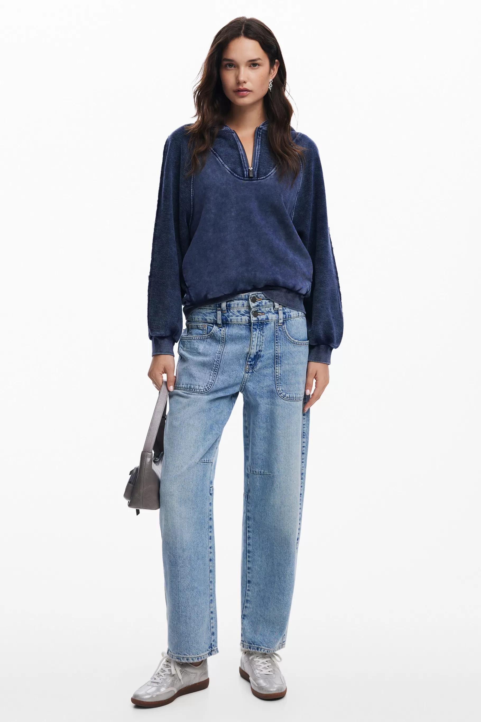 Desigual Sudadera capucha efecto lavado*Mujer Jerséis | Sudaderas
