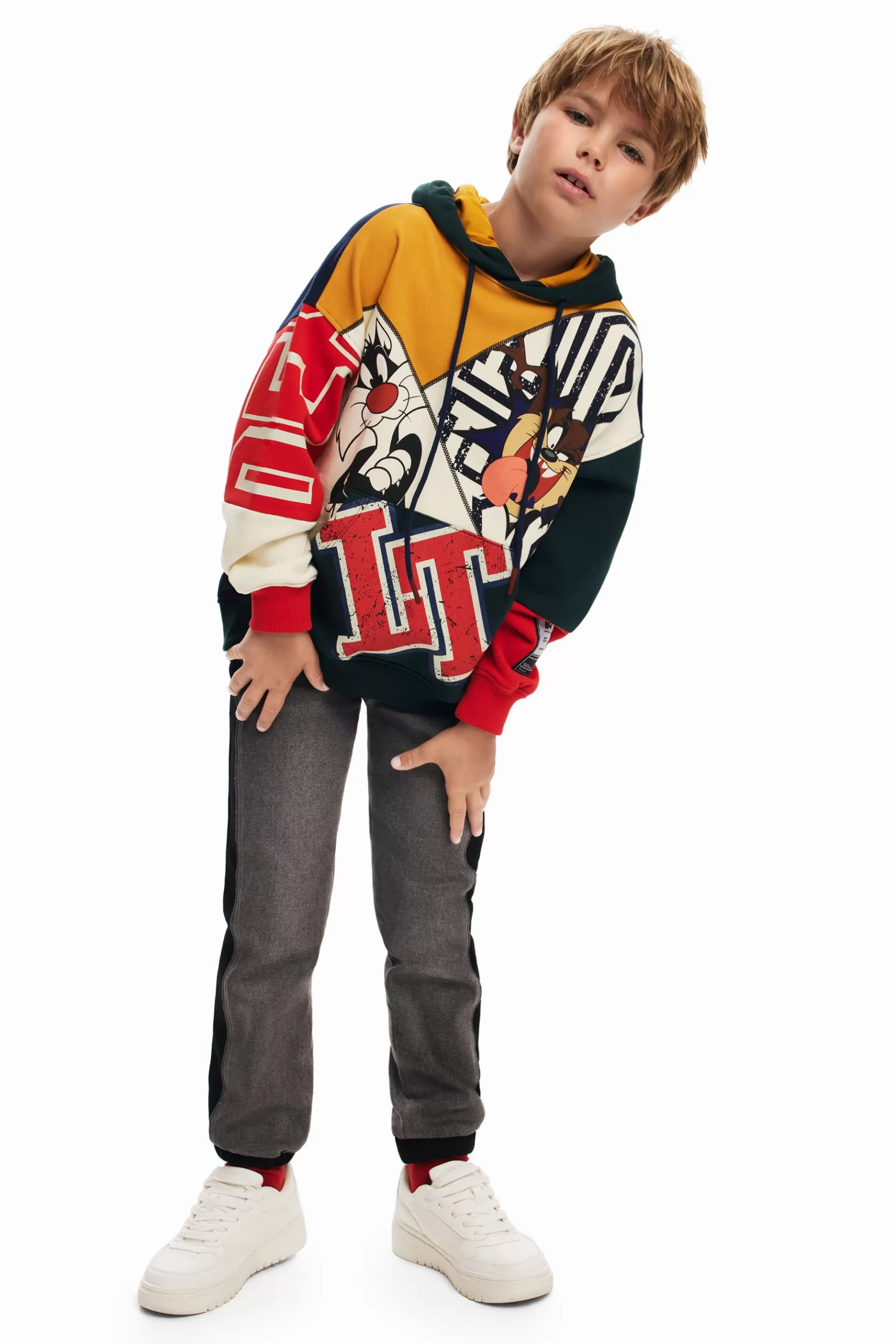 Desigual Sudadera con capucha Looney Toones* Jerséis Y Sudaderas