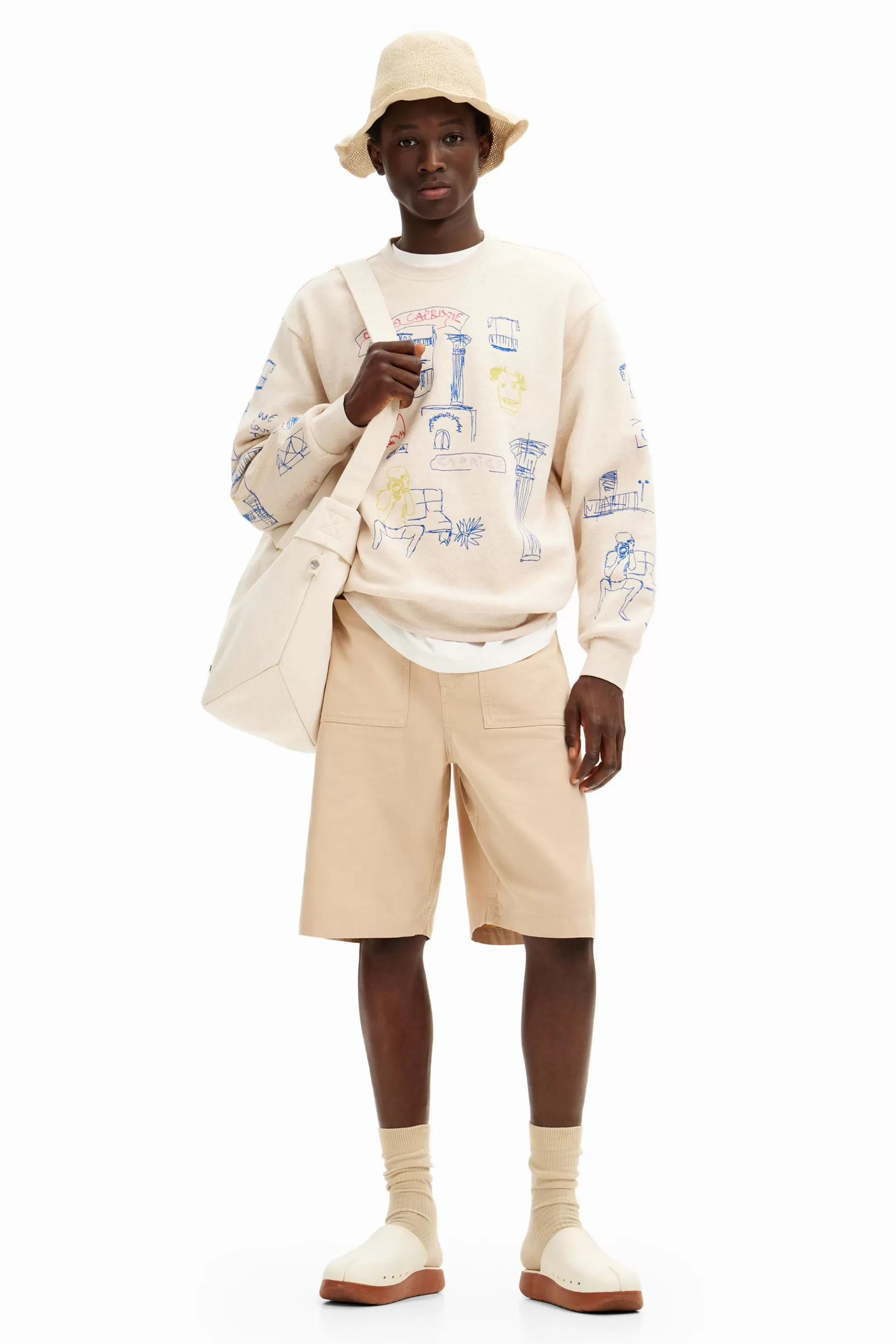 Desigual Sudadera con diseño de ilustración*Hombre Jerséis Y Sudaderas