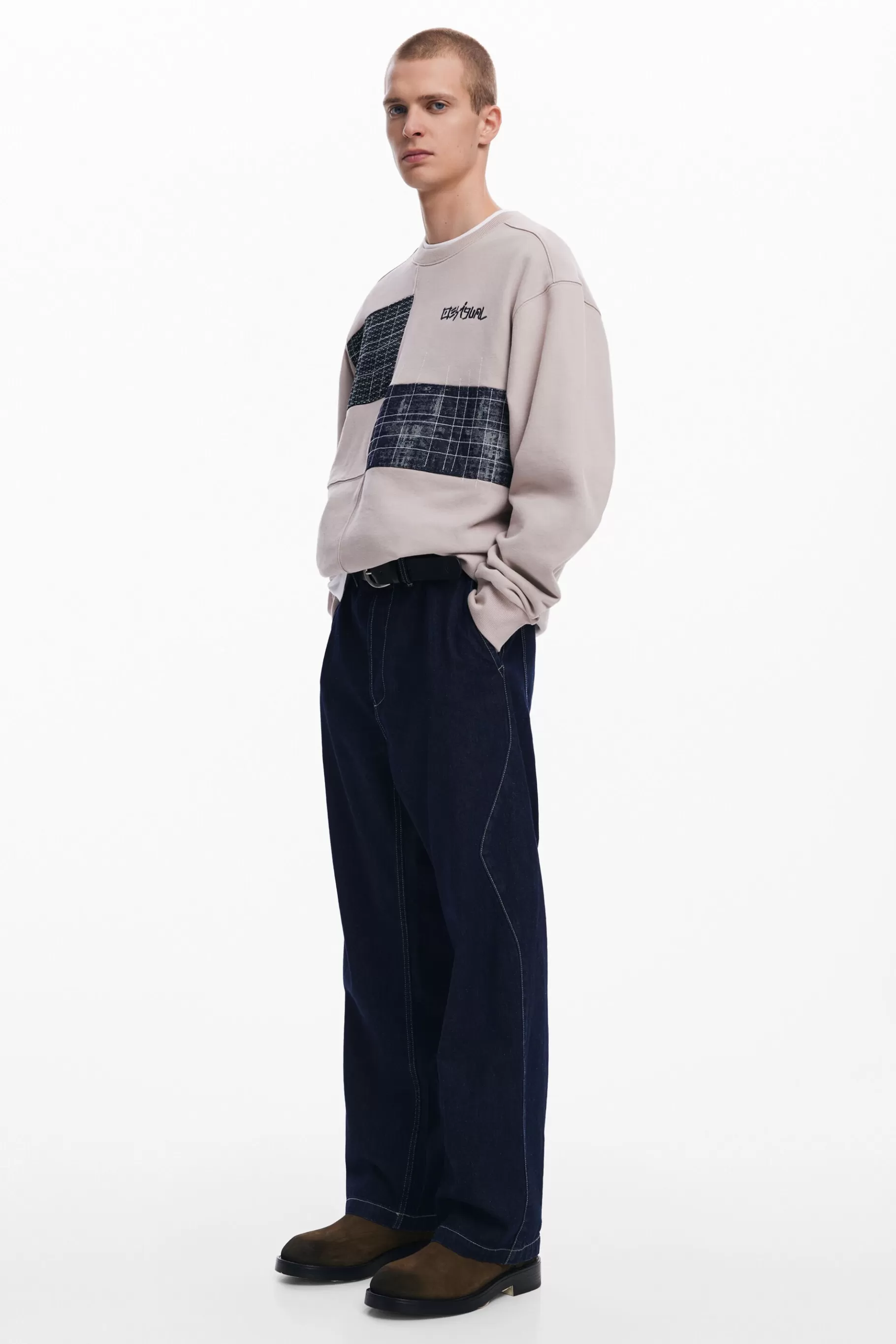 Desigual Sudadera con parches*Hombre Jerséis Y Sudaderas