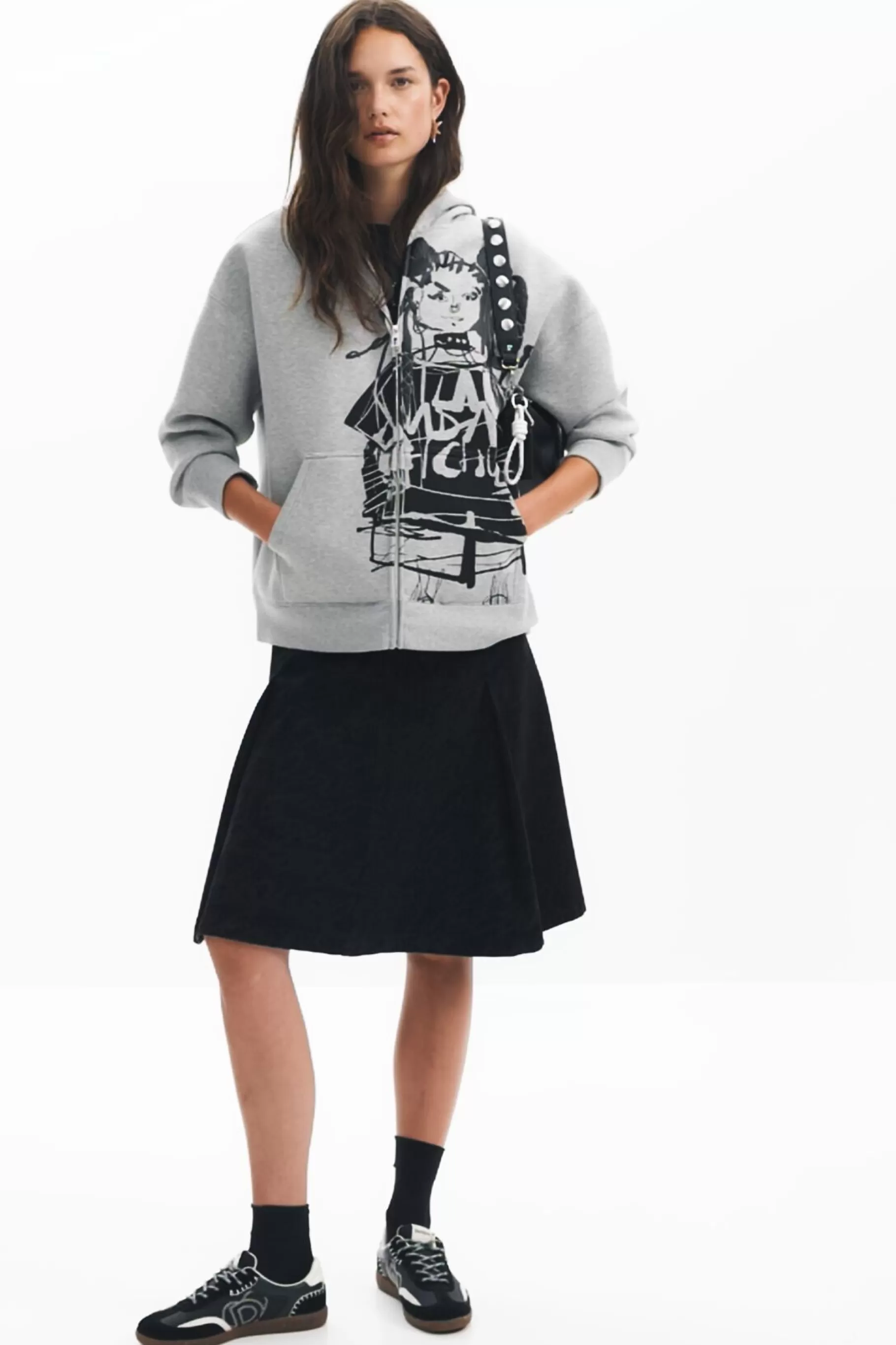 Desigual Sudadera cremallera estampada M. Christian Lacroix*Mujer Sudaderas | Jerséis
