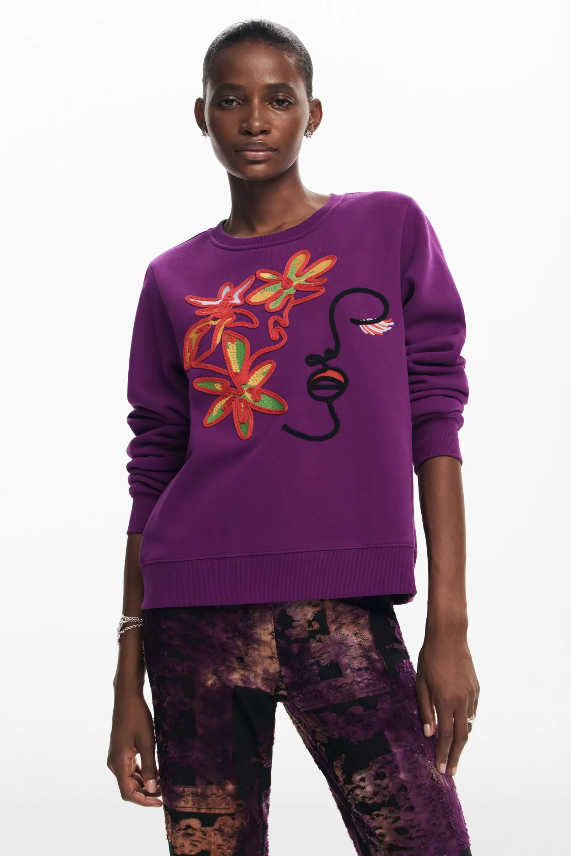 Desigual Sudadera estampado arty*Mujer Jerséis