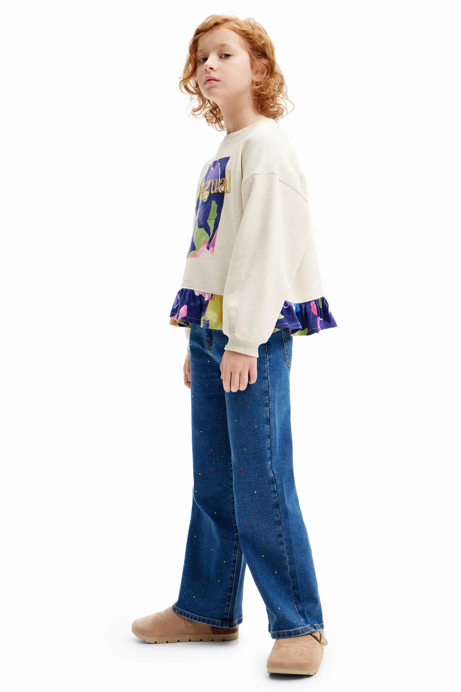 Desigual Sudadera flores* Jerséis Y Sudaderas